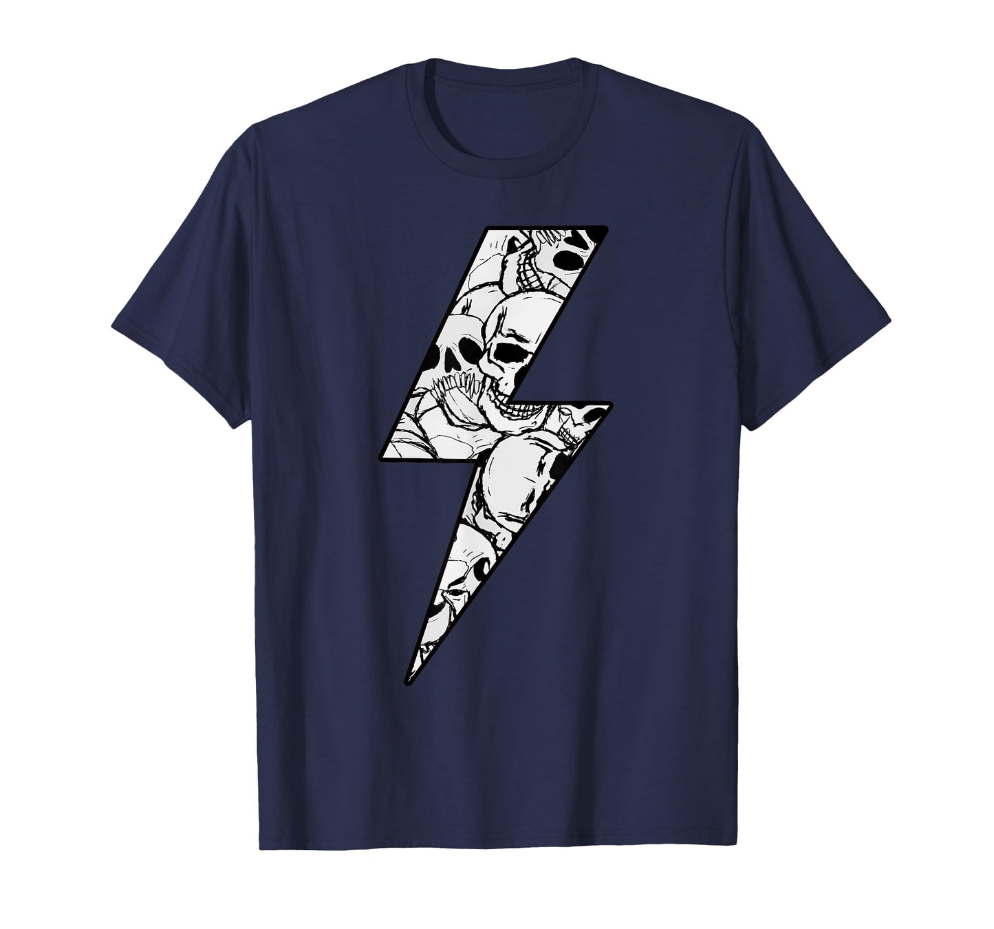 Awesome SKULLS CAMO Lightning Bolt T-Shirt