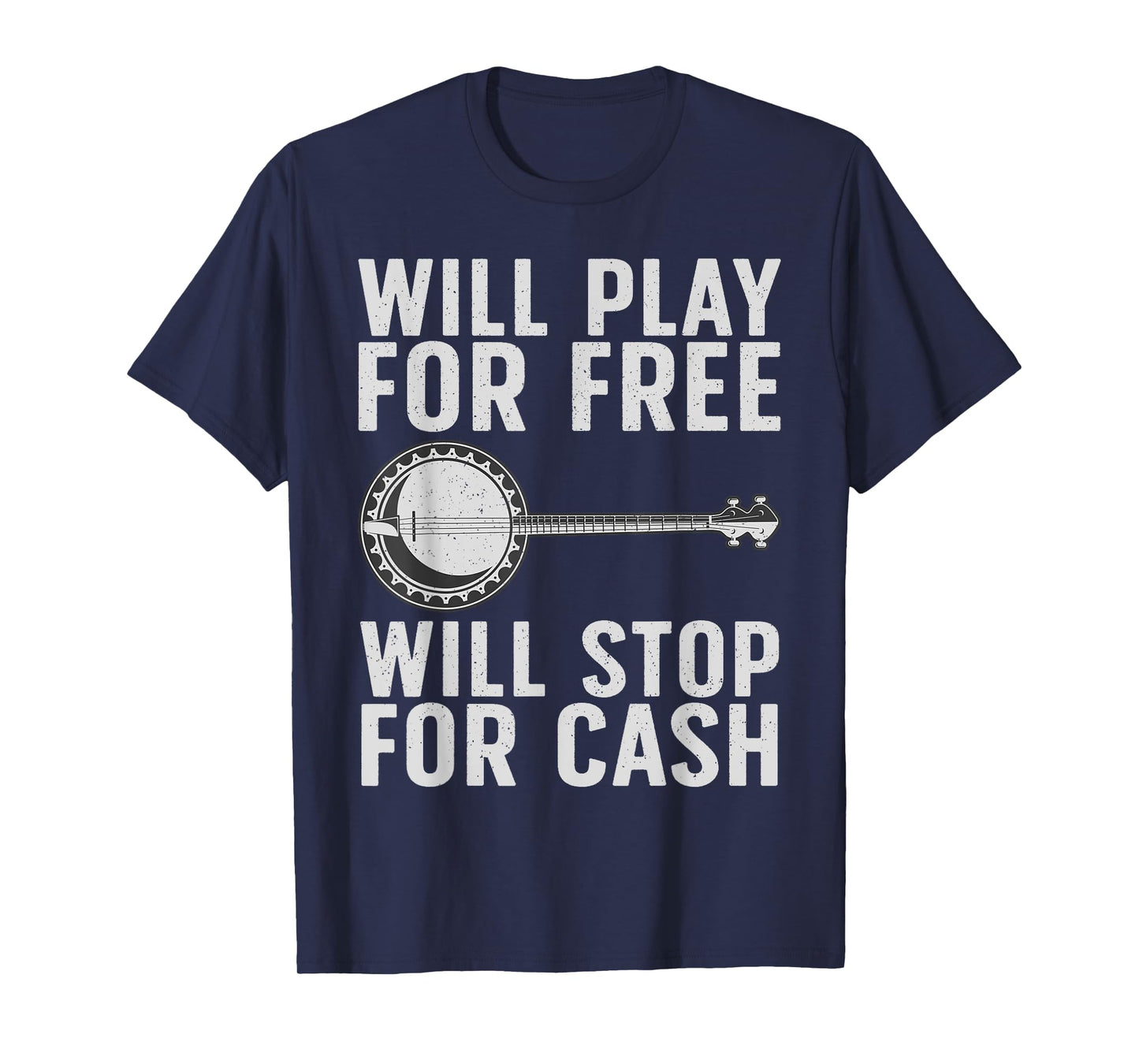 Funny Banjo Art For Men Women Banjo Musical Instrument Lover T-Shirt