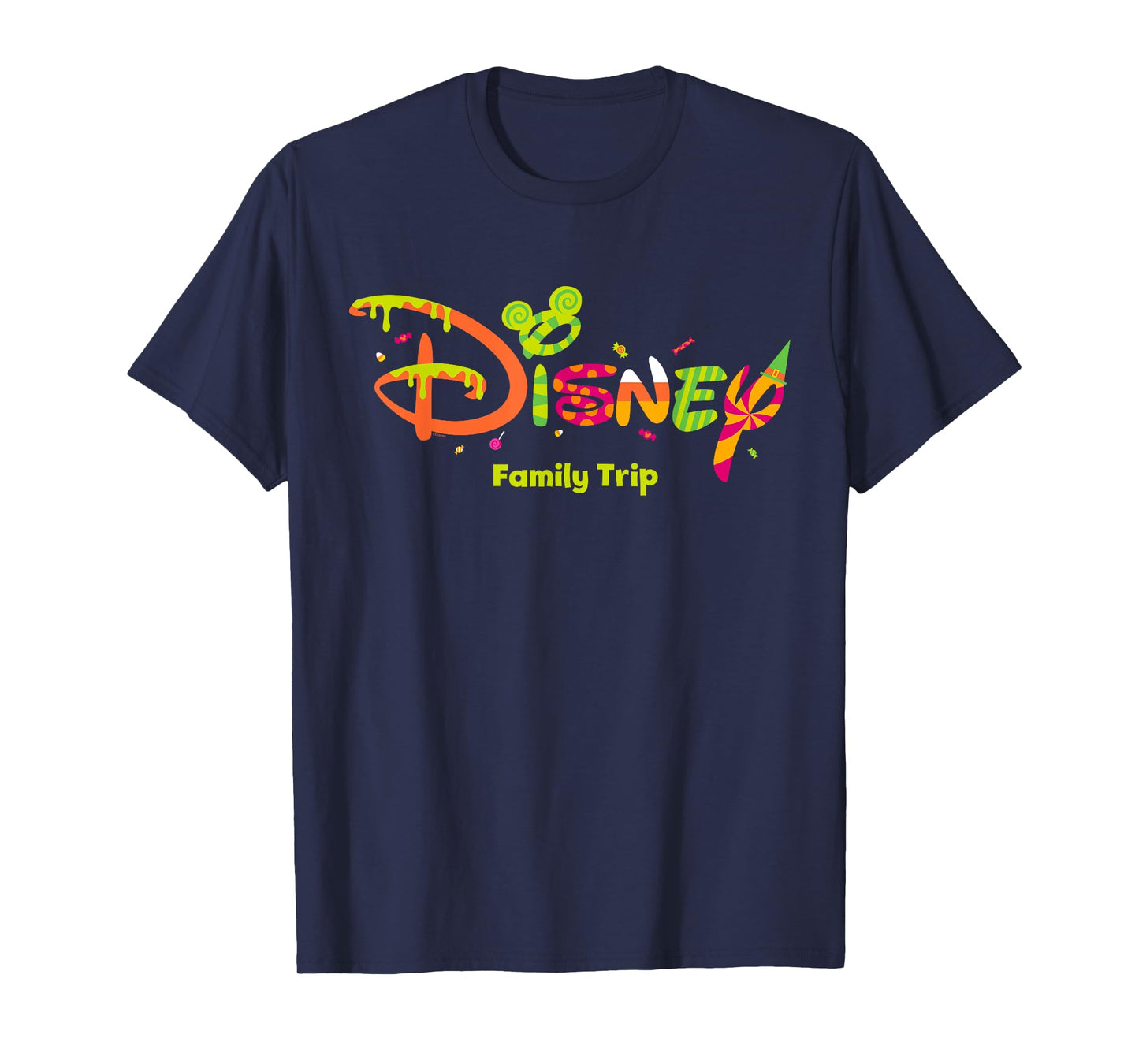 Disney Family Trip Halloween Treats Script Logo Vacation T-Shirt