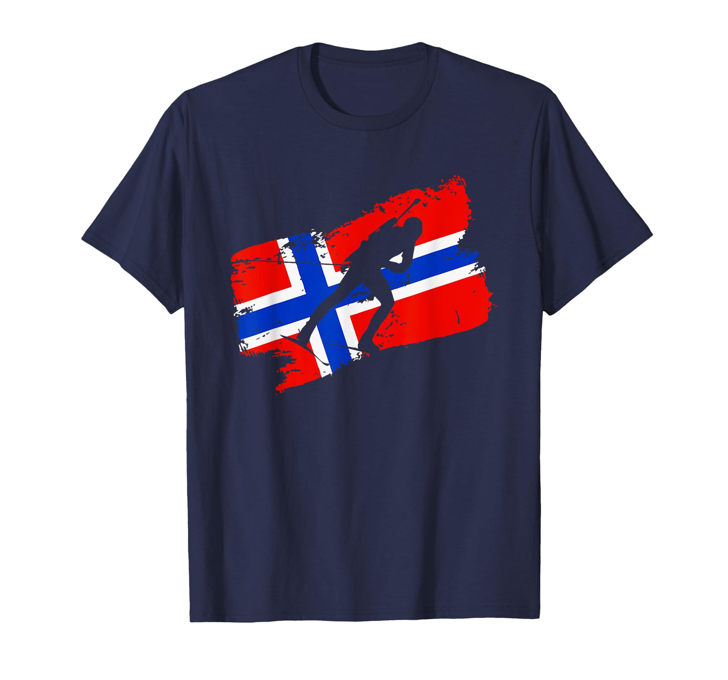 Biathlon Norway Flag Norweigan Cross Country Skiing Shooting T-Shirt