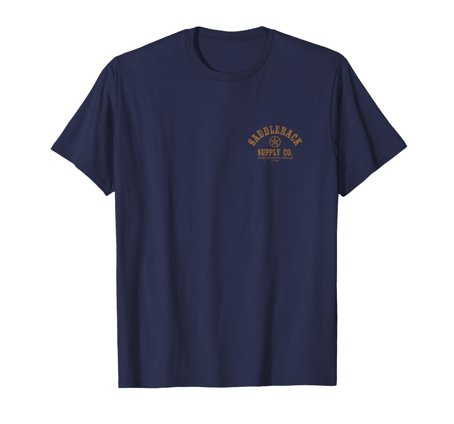 Saddleback Texas Lone Star - Rust Logo Lightweight, Graphic T-Shirt