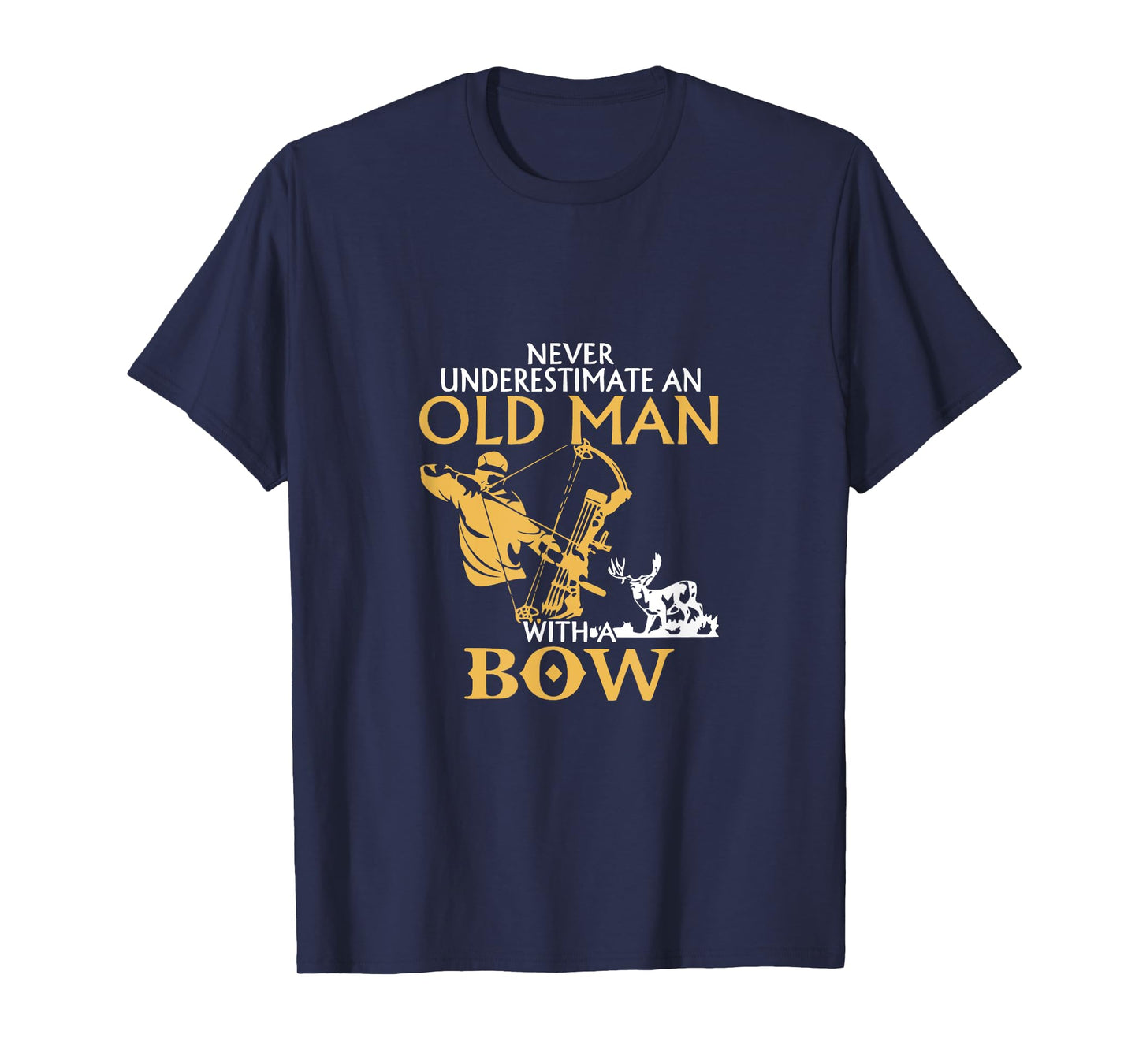 Old Man Archery Compound Bow Deer Elk Big Game Hunting T-Shirt