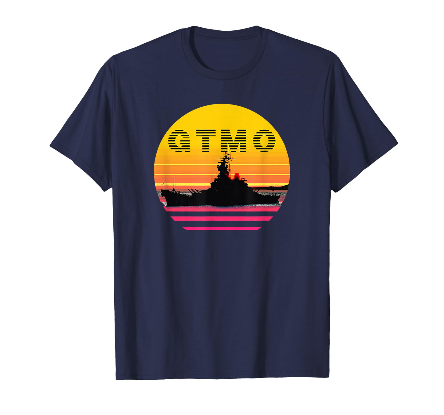 GTMO - Vintage Guantanamo Bay Cuba Sunset T-Shirt