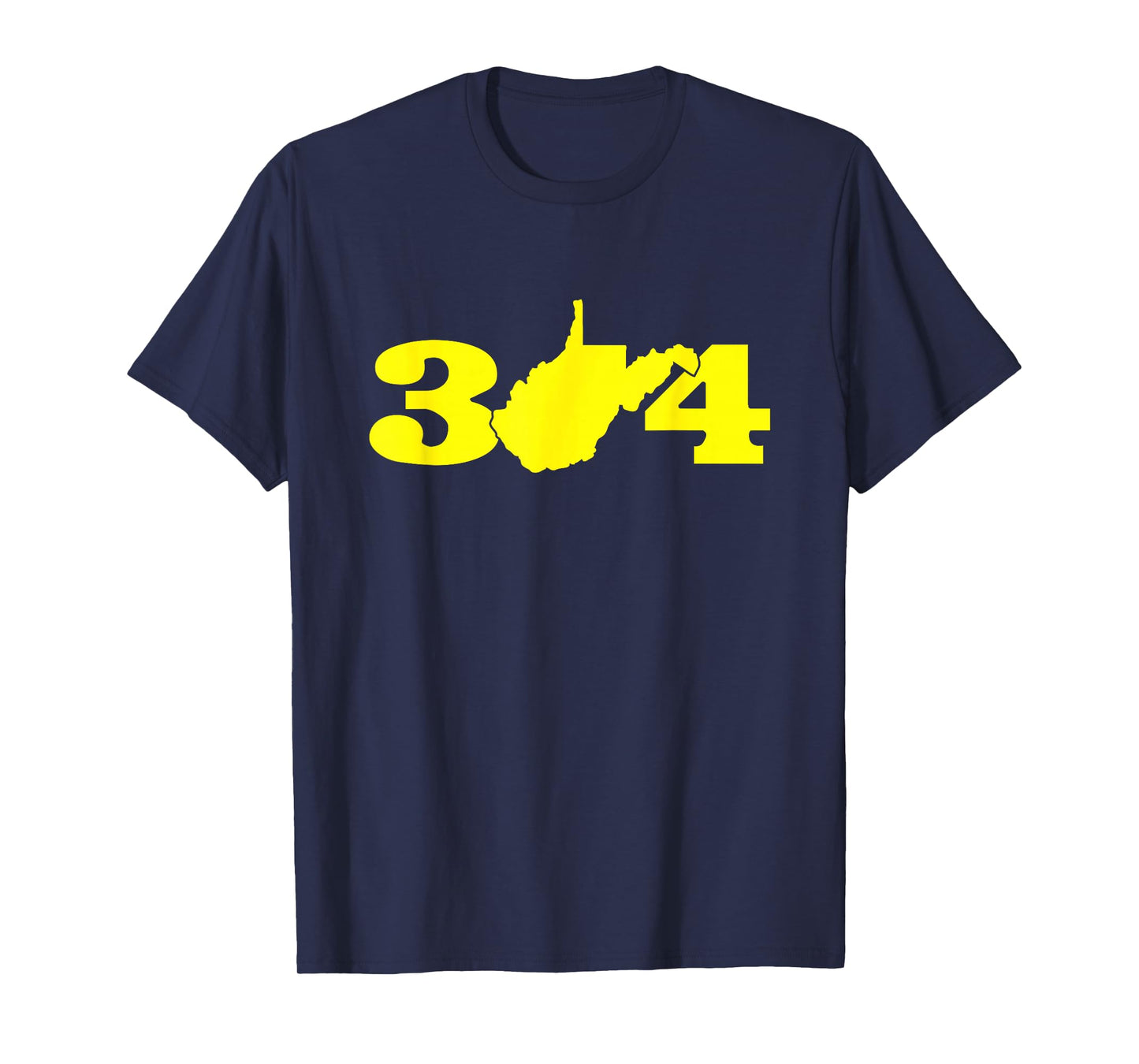 304 West Virginia Blue and Gold T-shirt