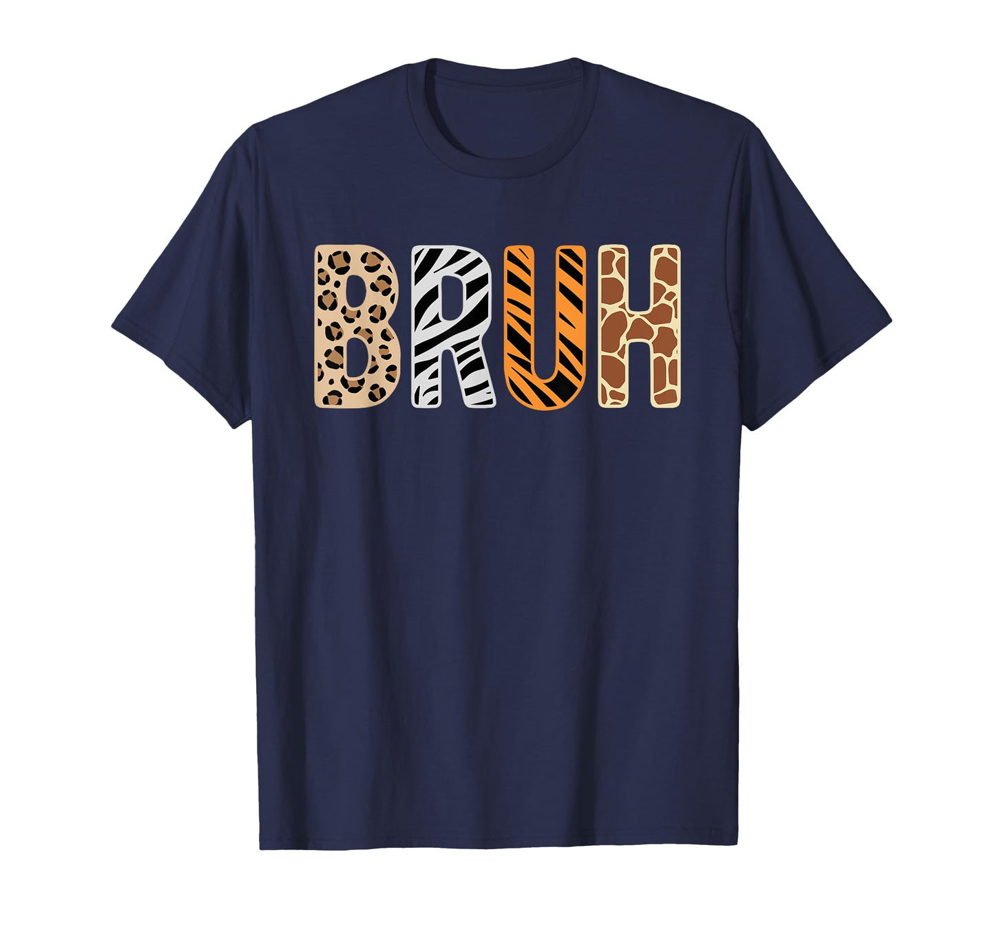 Safari Animals Wildlife Zookeeper Funny Bruh Boys Teens T-Shirt