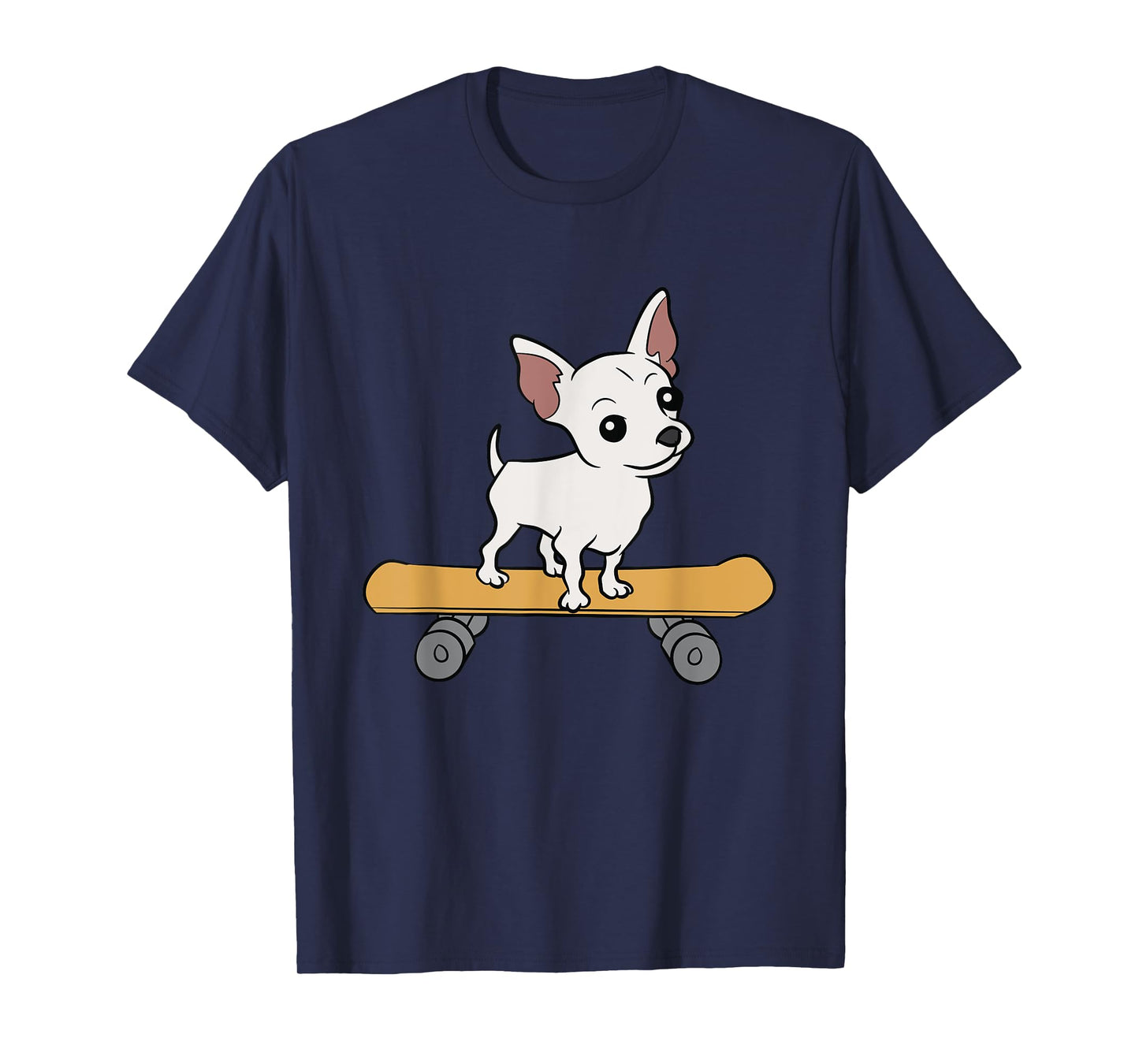 Chihuahua Skateboard Cute Chihuahua Skateboarding T-Shirt