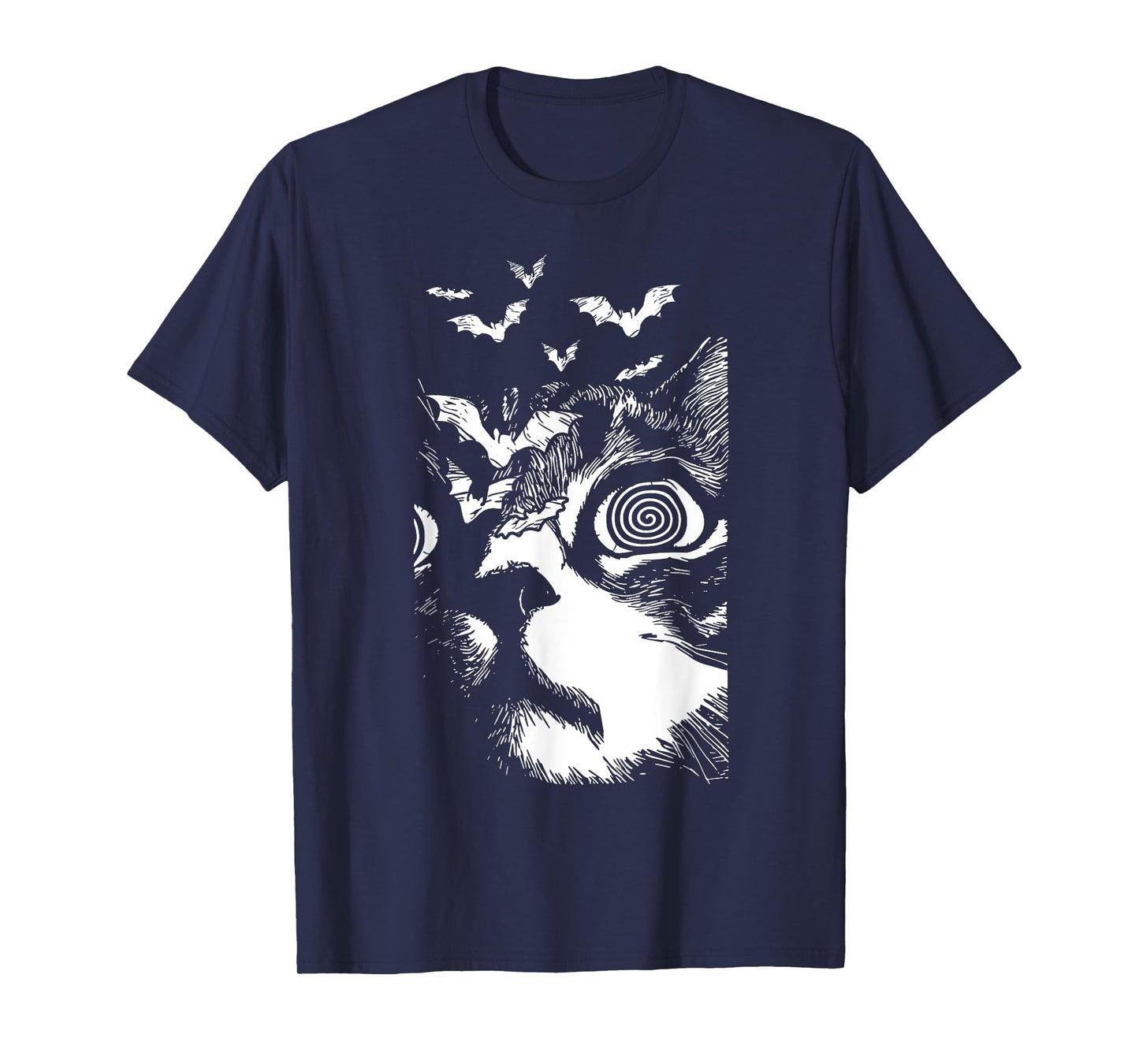 Funny Cat Horror Trick Or Treat Spooky Season Halloween Men Women Kids T-Shirt