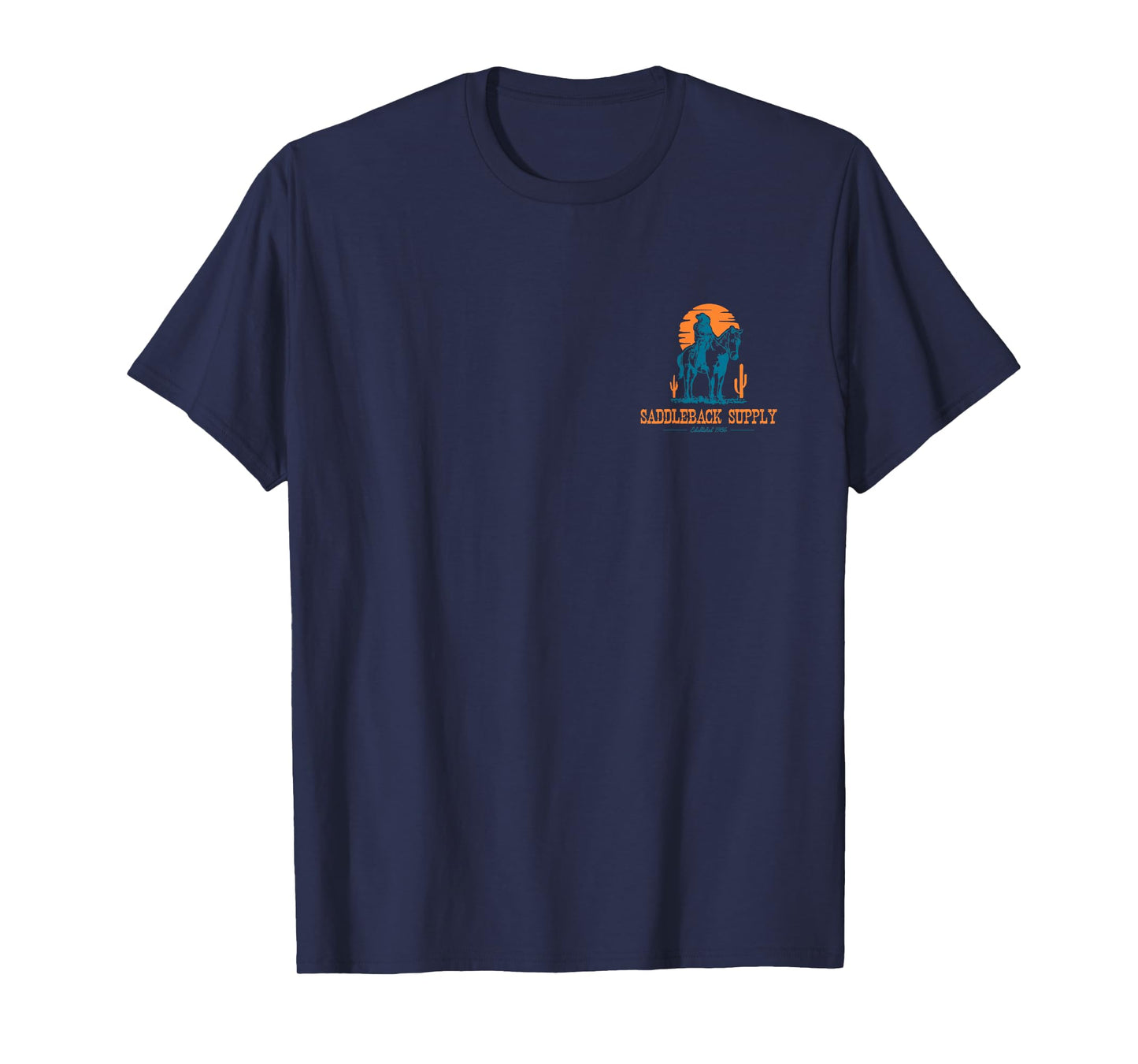 Saddleback Cowboy Trusted Steed Logo Graphic T-Shirt