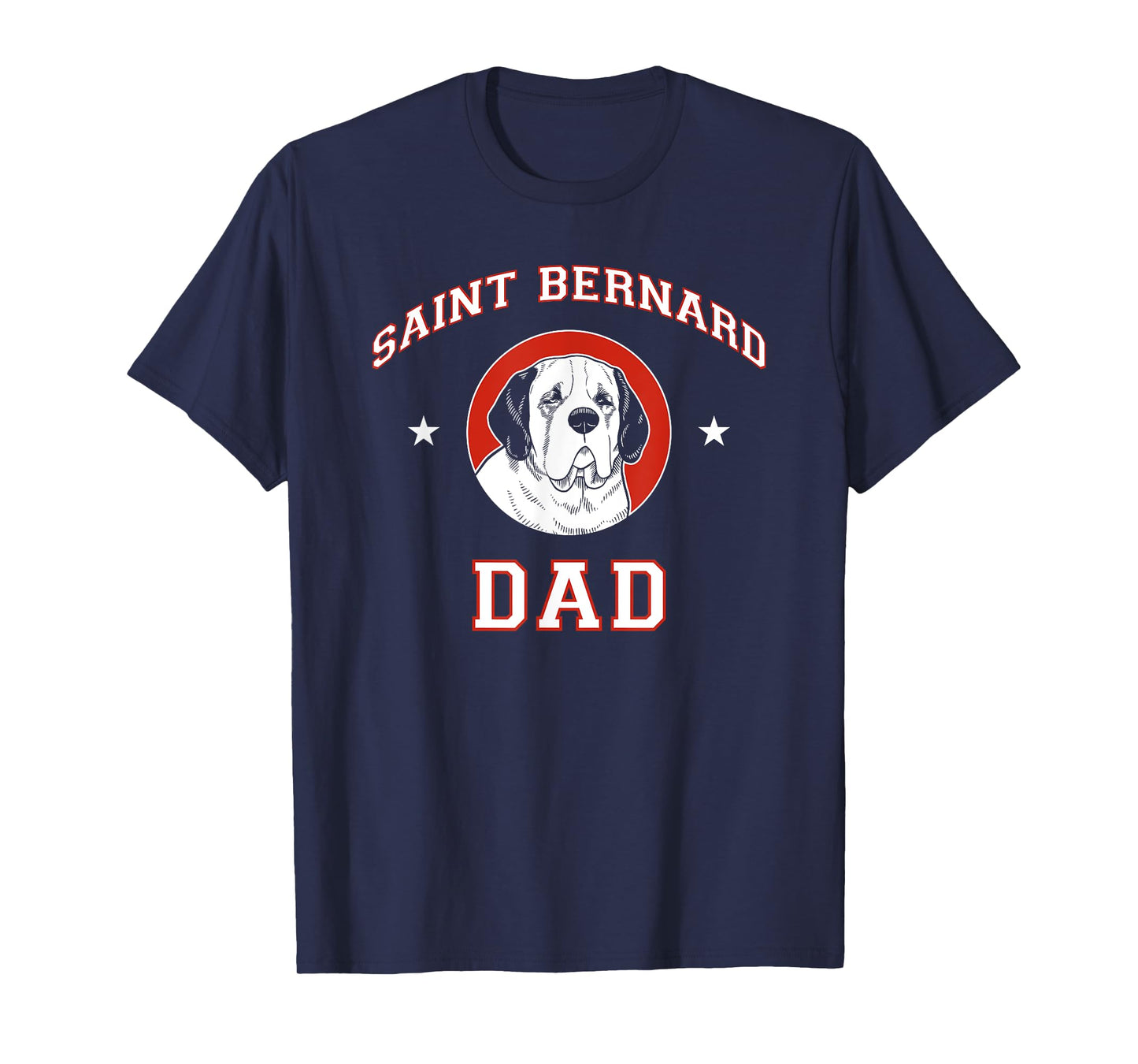 Saint Bernard Dad Dog Father Men Women Kids T-Shirt
