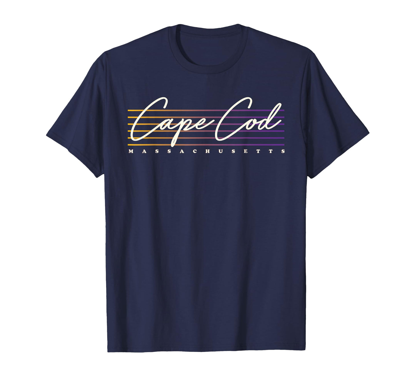 Massachusetts Nostalgic Retro Style Cape Cod T-Shirt
