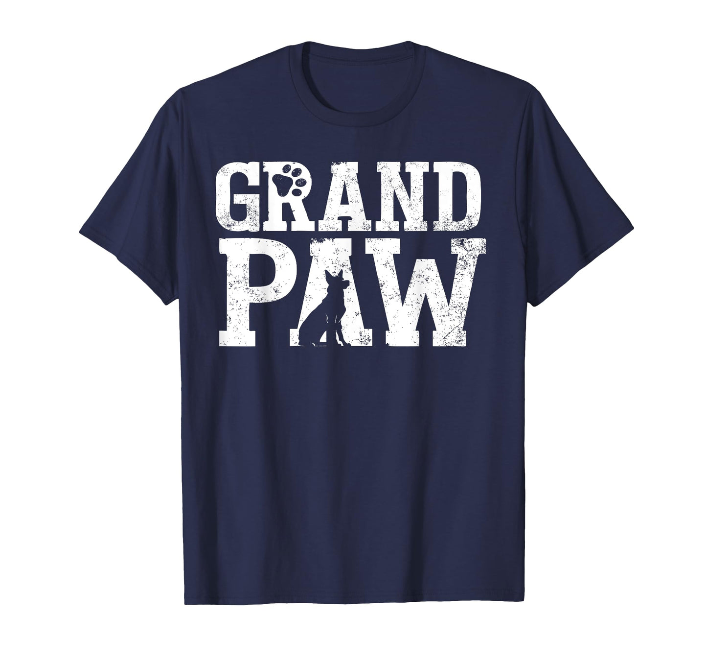 German Shepherd Grand Paw Grandpaw T Shirt Dog Lover Grandpa T-Shirt