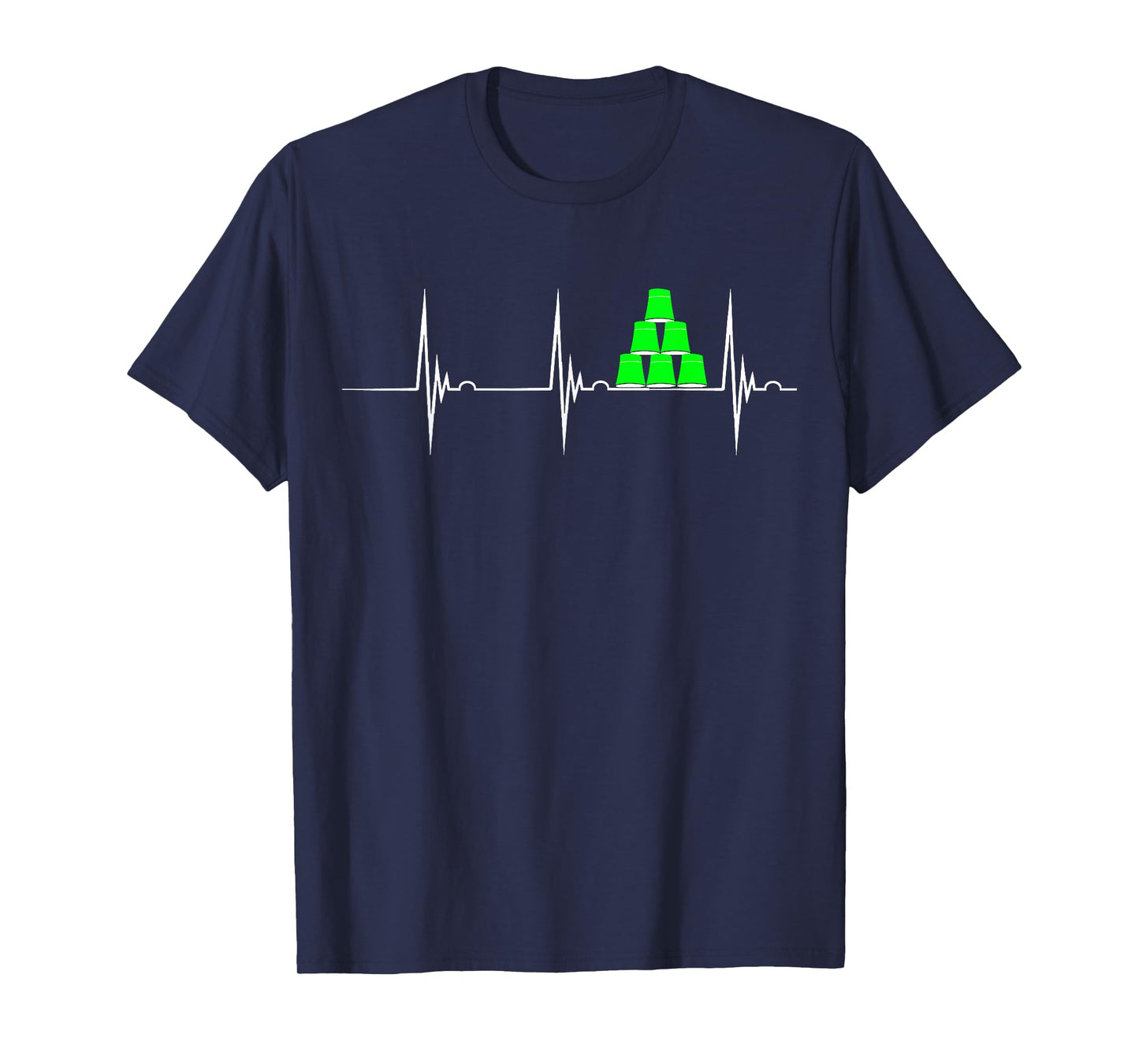 Speed Stacking Heartbeat EKG Sport Stacker Cup T-Shirt