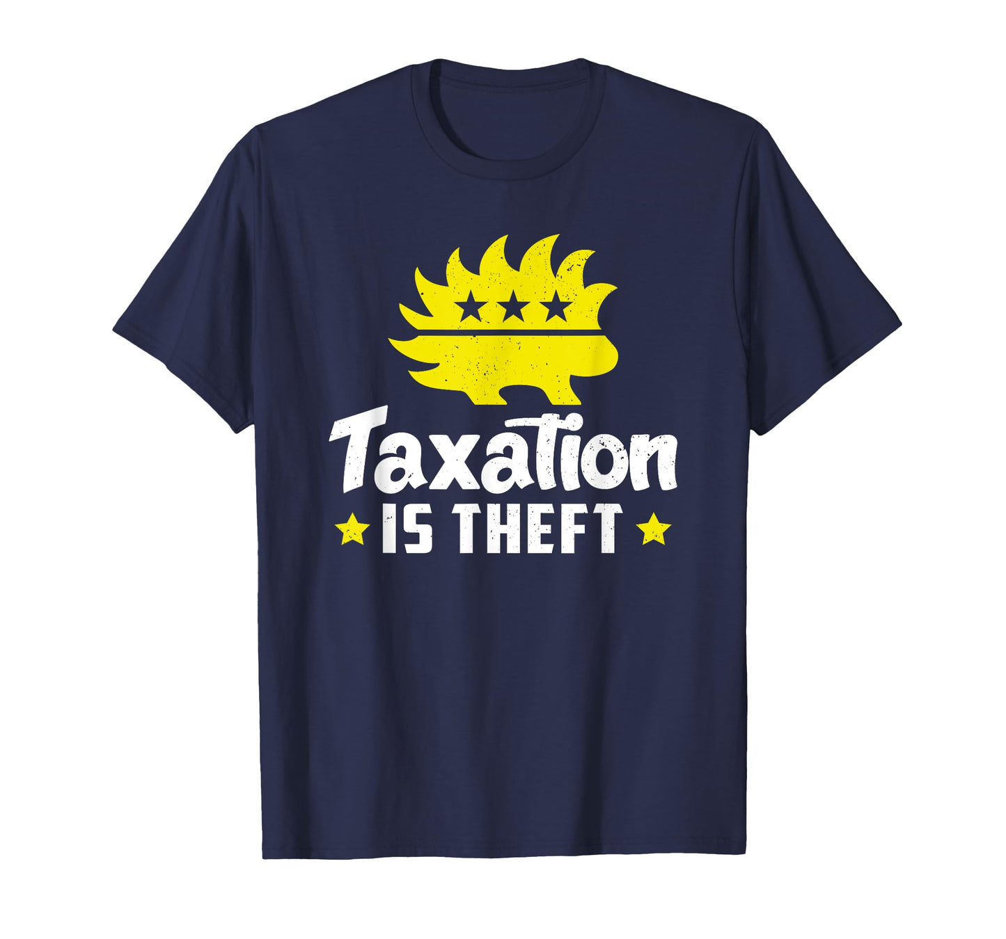 Loveration TAXATION IS THEFT Funny Porcupine T-Shirt