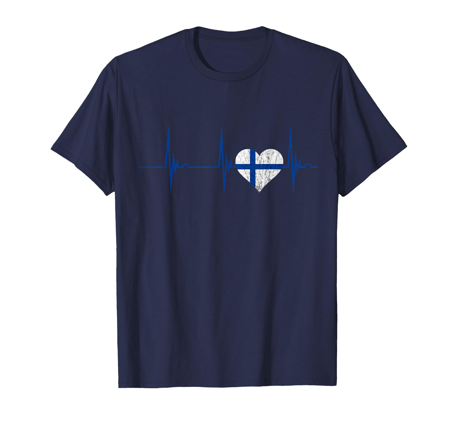 Finland Heart Finns Heartbeat EKG Pulse Suomi Finnish Sisu T-Shirt