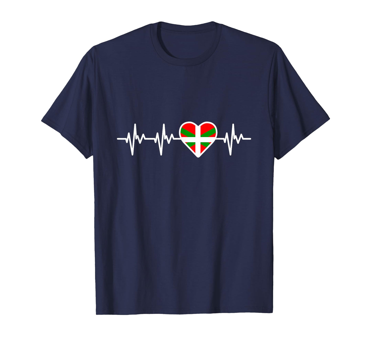 Basque Country Flag Heartbeat Basques T-Shirt