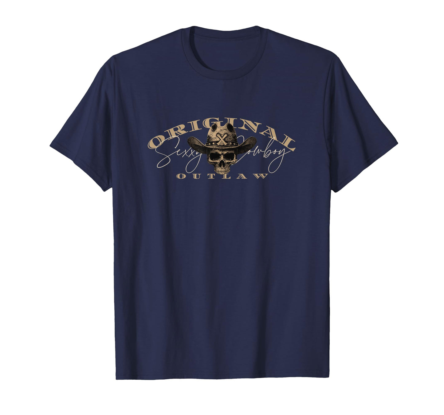 Original Outlaw Cowboy for Men Women Country Concert Casual T-Shirt