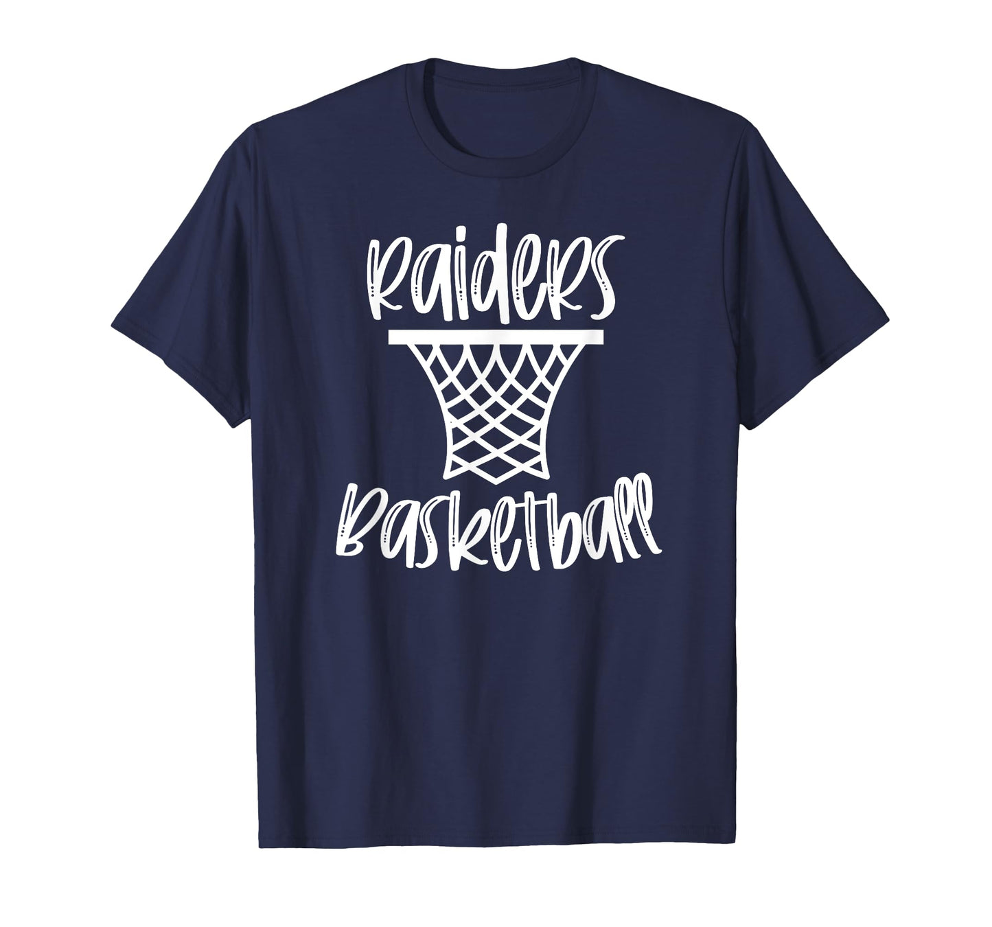 Raiders Basketball Team Mascot School Spirit Game Night T-Shirt