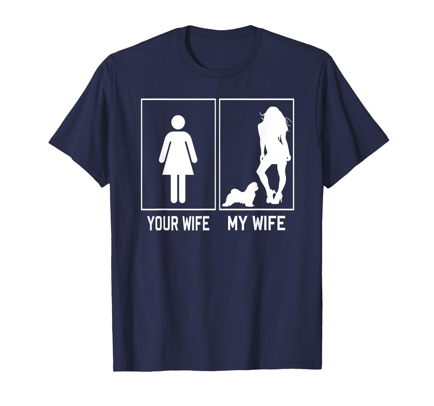 Your Wife My Wife Maltese Dog Funny Gifts For Husband T-Shirt