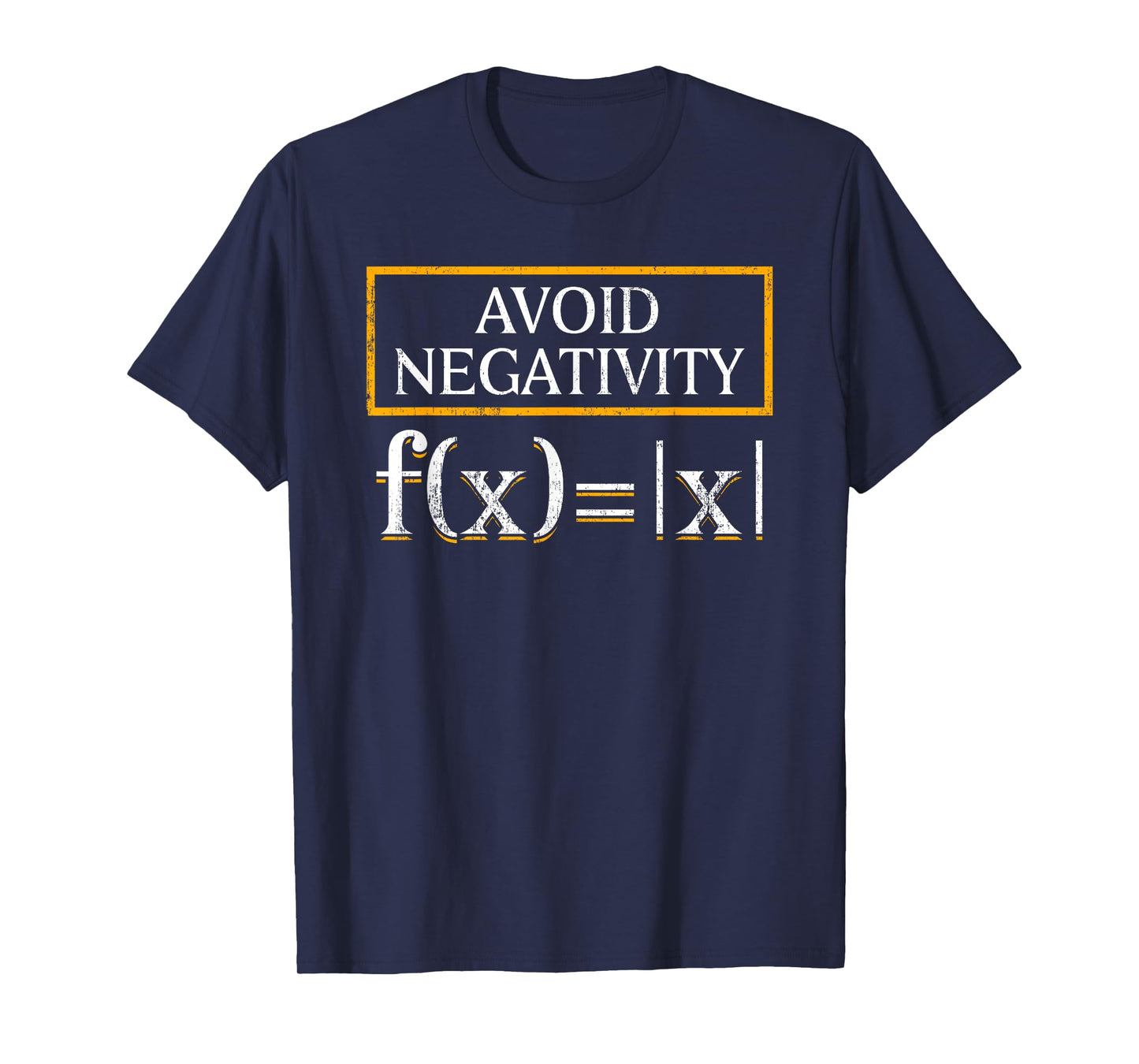 Avoid Negativity Math Teachers Formula Equation Solution Men Women T-Shirt