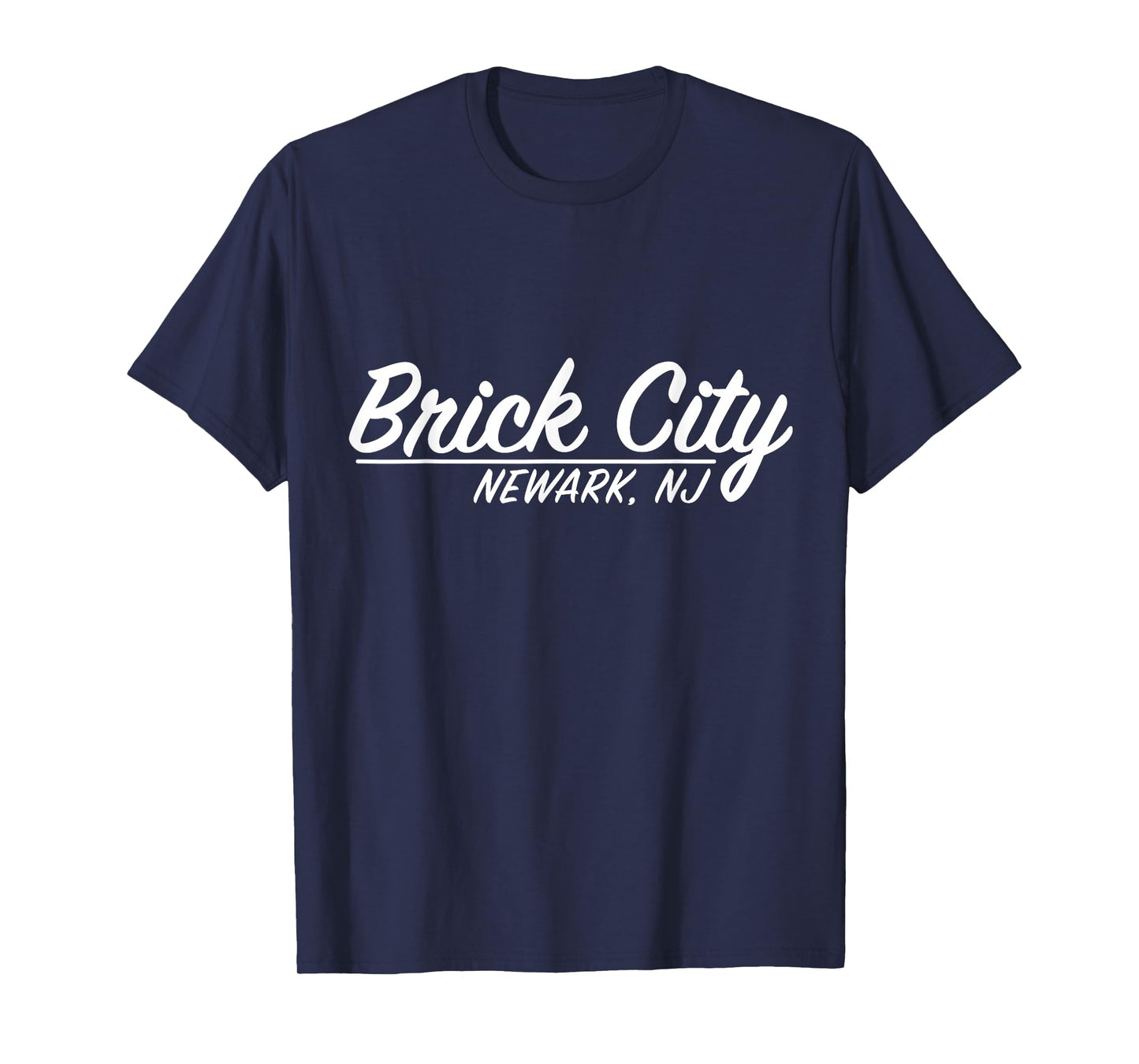 Brick City Newark NJ City New Jersey hometown Retro Script T-Shirt