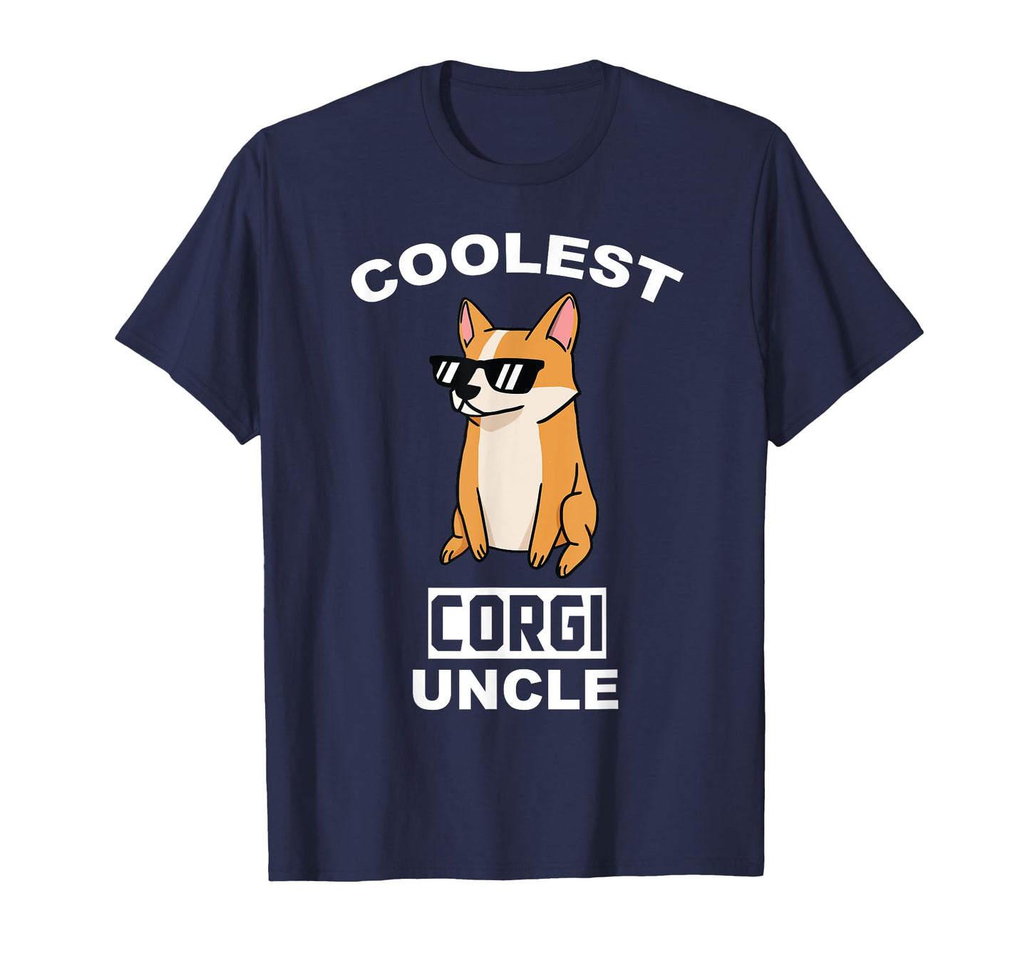 Coolest Corgi Uncle Funny Dog Men Women T-Shirt