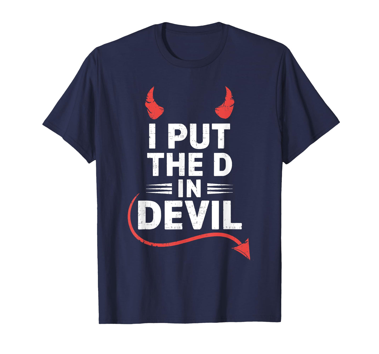 I Put the D in Devil Funny Halloween Matching Couple T-Shirt