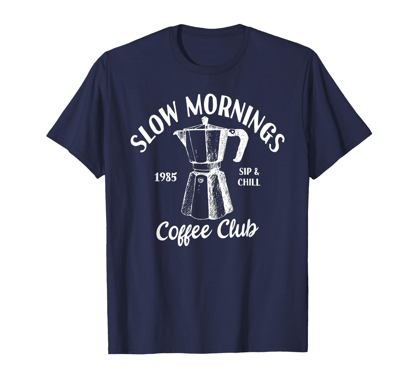 Slow Mornings Coffee Club | Coffee Lover Barista T-Shirt