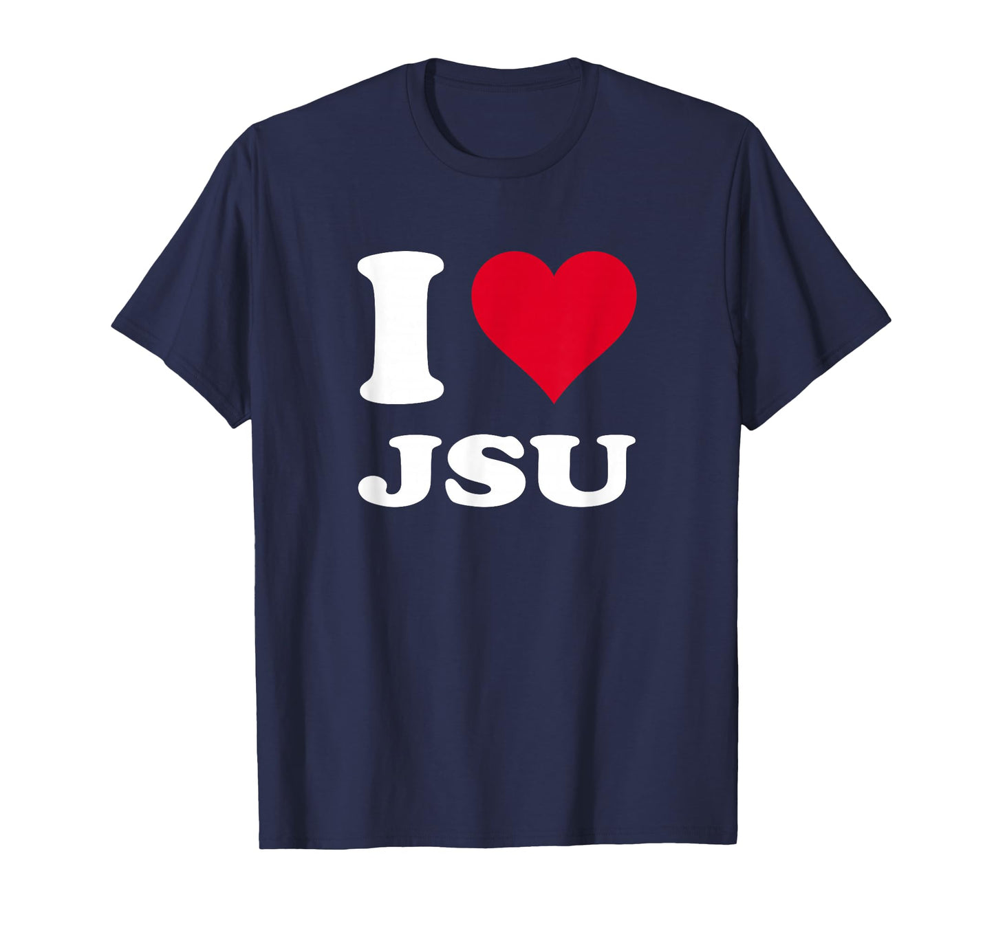 Red Heart I Love JSU T-Shirt
