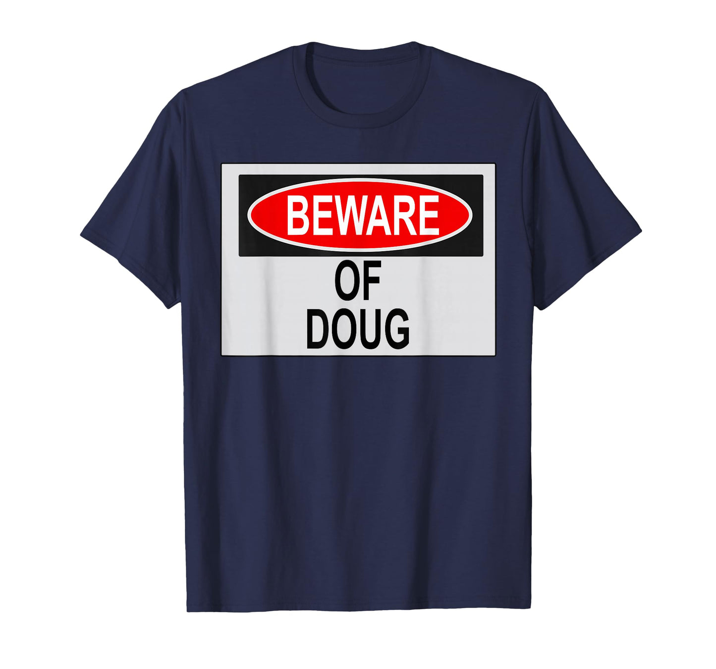 Rochsons Unisex-Adults Black Beware of Doug T-Shirt