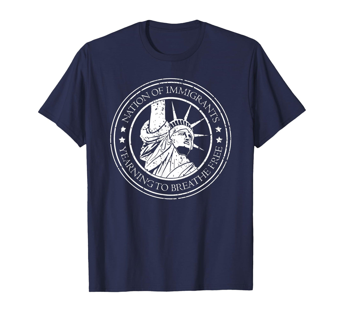 Nation of Immigrants - American Statue of Liberty T-Shirt T-Shirt