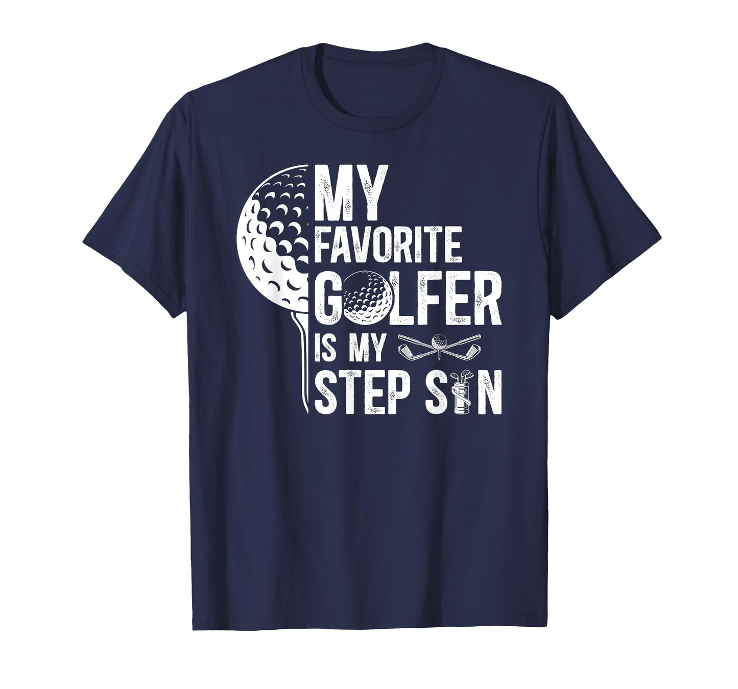 Proud Golf Step-Dad Golf Player Stepfather Golfer Stepdad T-Shirt