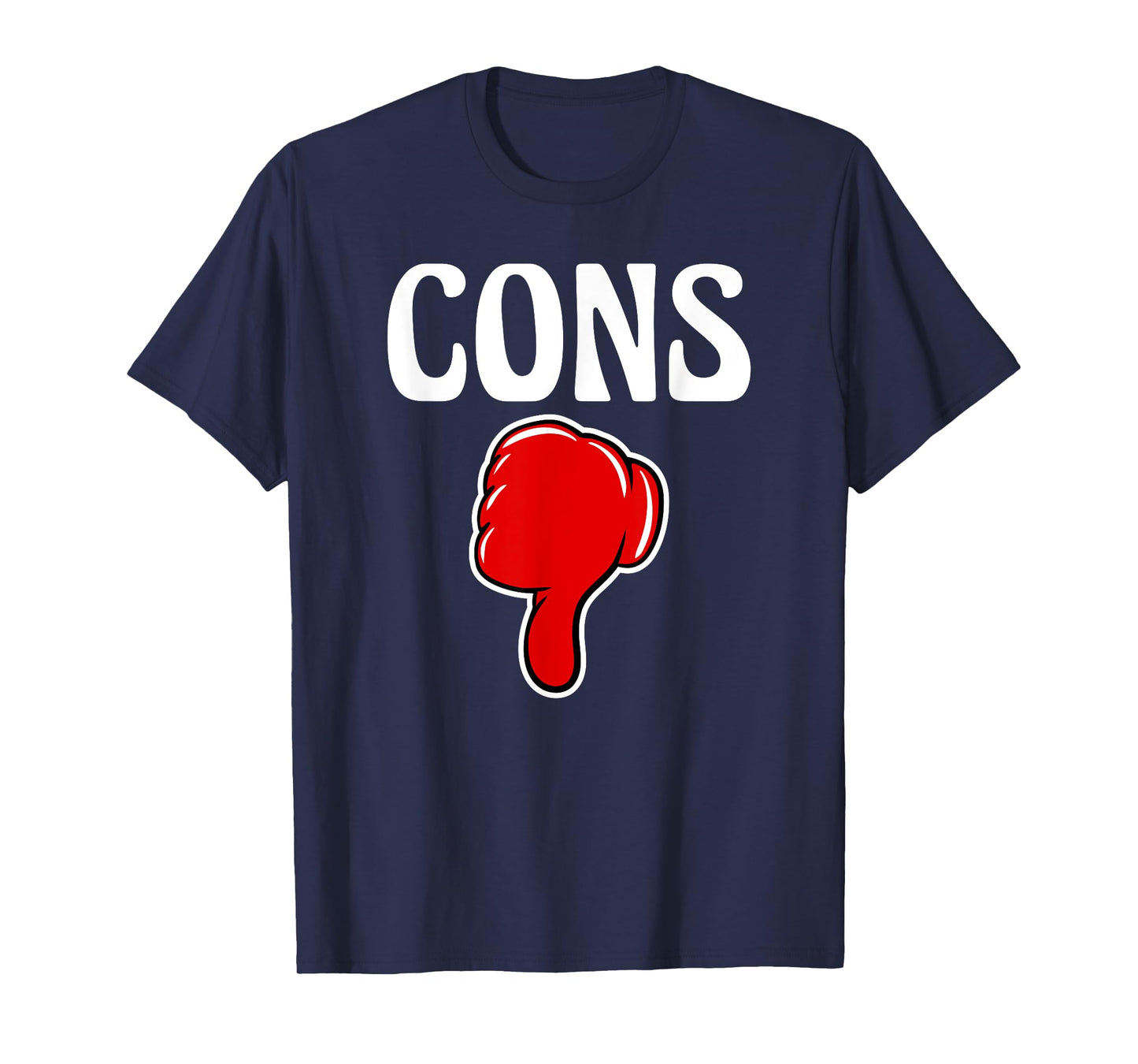 Pros And Cons Matching Couple Halloween Best Friends T-Shirt