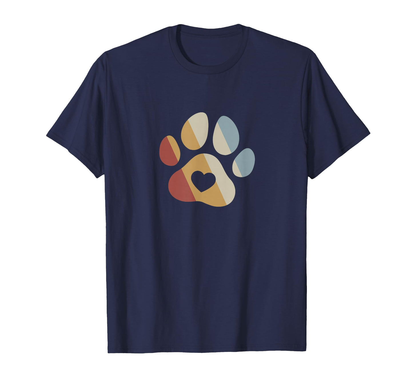 Dog Paw Retro Style Vintage T-Shirt