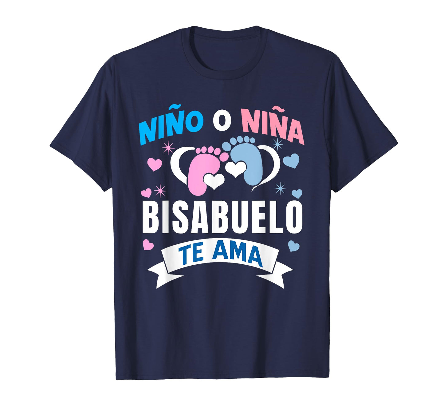 Niño o Niña Bisabuelo Te Ama Gender Reveal In Spanish T-Shirt