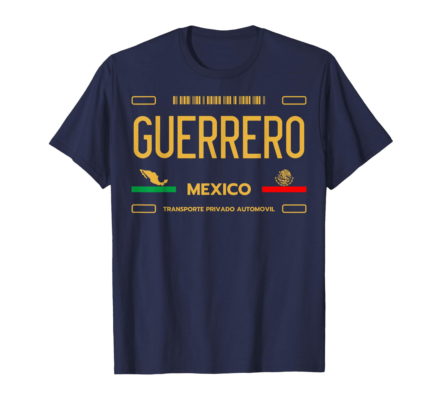 Guerrero License Plate, Guerrero Mexico T-Shirt