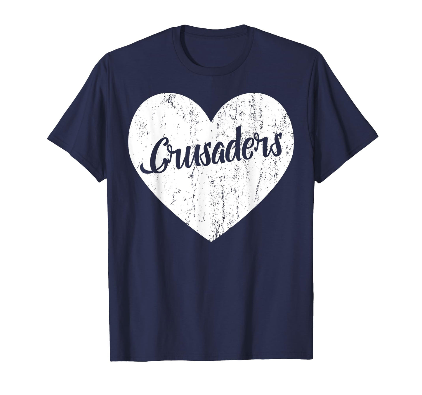 Crusaders School Sports Fan Team Spirit Mascot Heart Gift T-Shirt