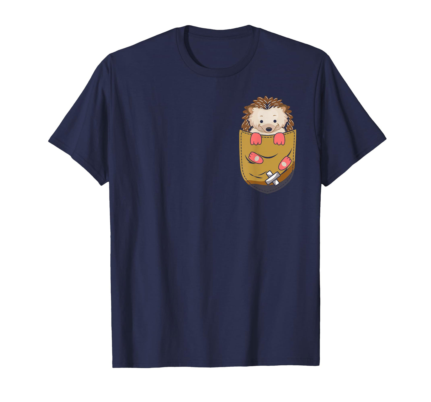 Funny Hedgehog Pocket Graphic Hedgehogs Toddler Women Men T-Shirt