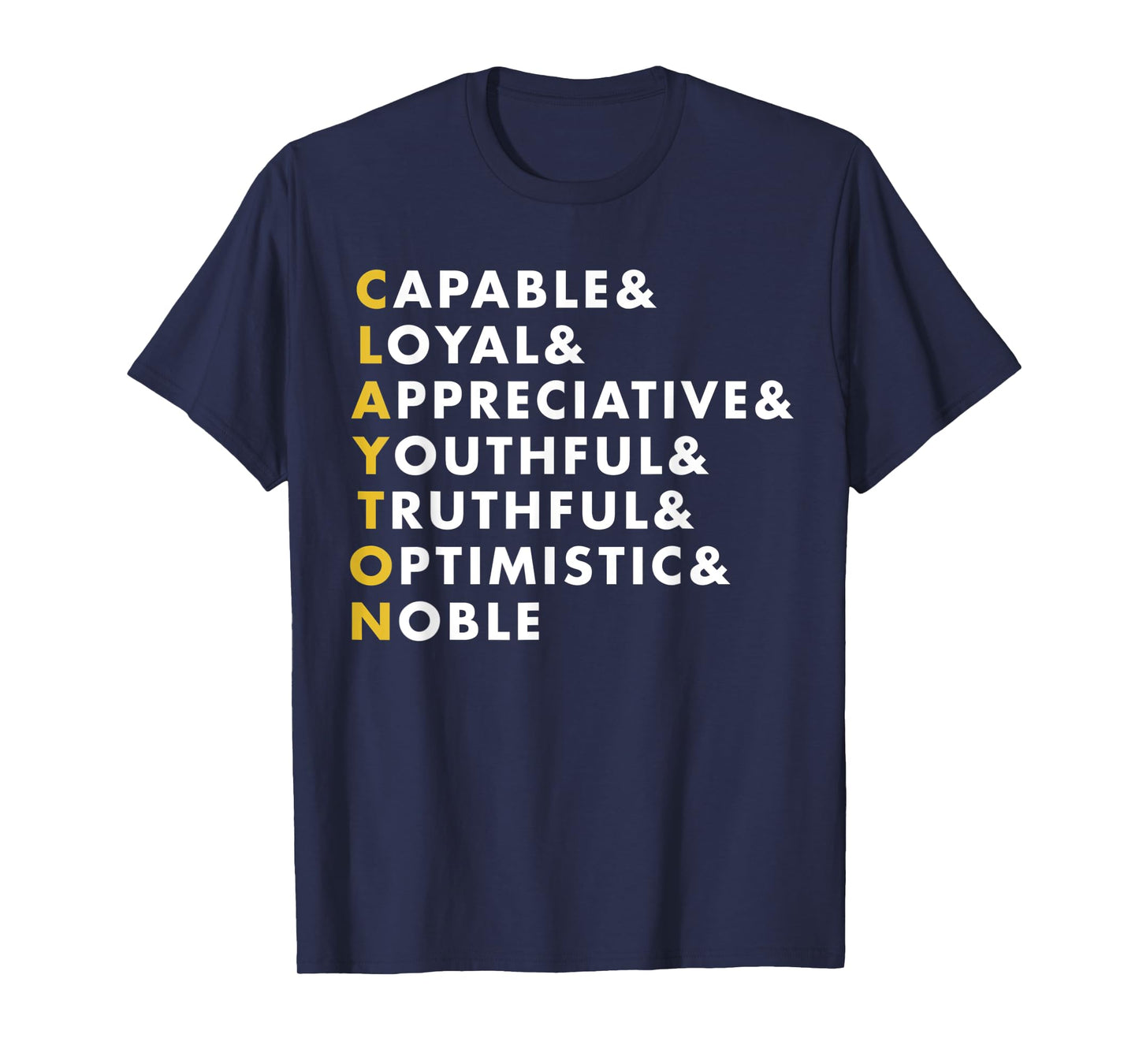 Clayton Shirt Personalized Name Gift T-Shirt