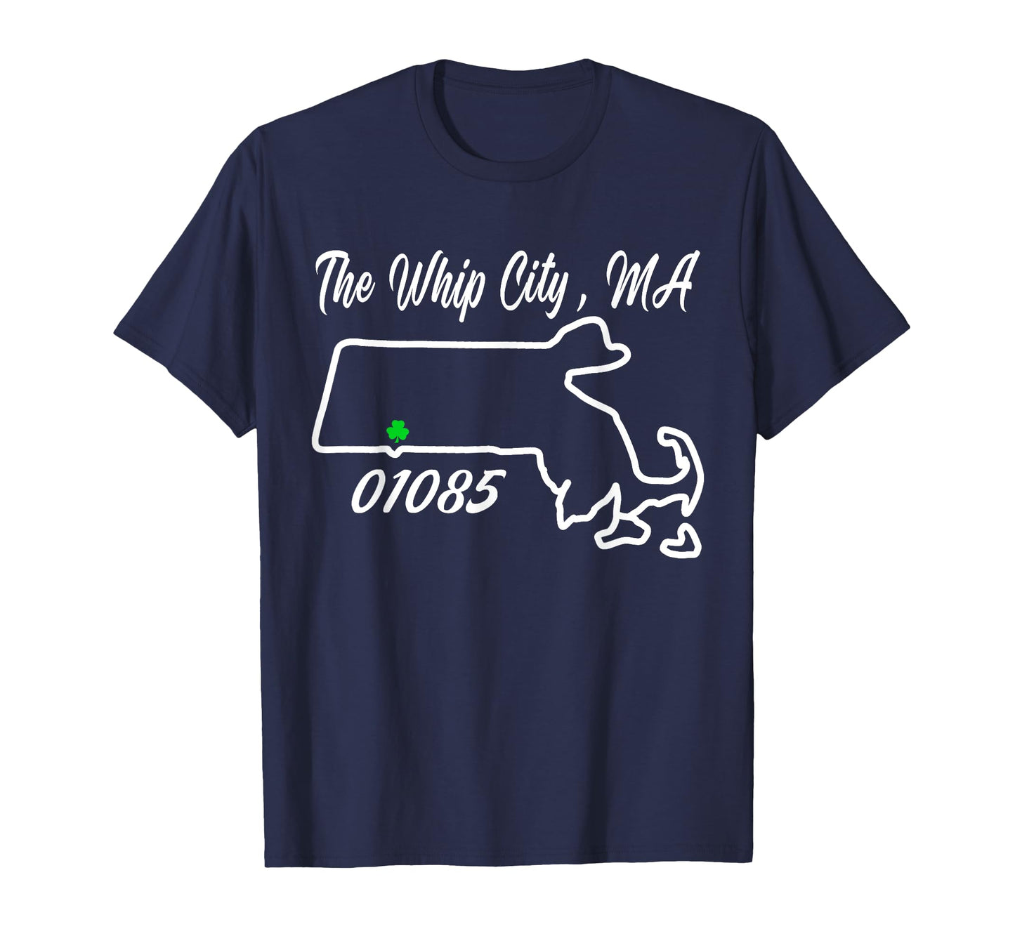 The Whip City, MA 01085 Cool State Pride T-Shirt