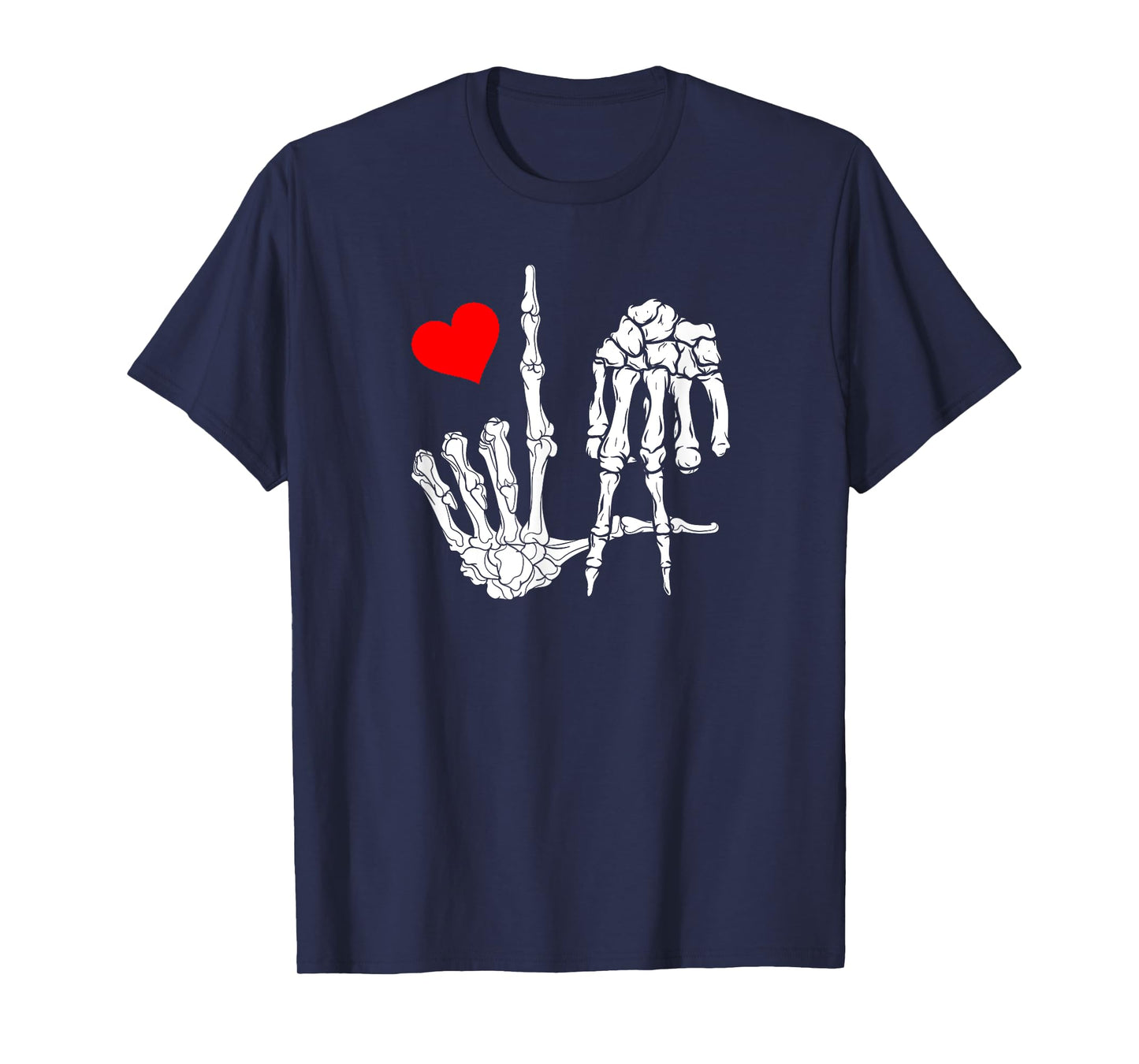Los Angeles With Skeleton LA Sign to Love and Represent City T-Shirt