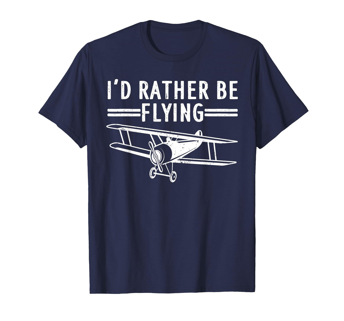 Cool Pilot Gift Airplane Plane Stuff & Accessories Unisex-Adults, Kids Black Short Sleeve Modern Novelty 'I'd Rather be Flying' T-Shirt