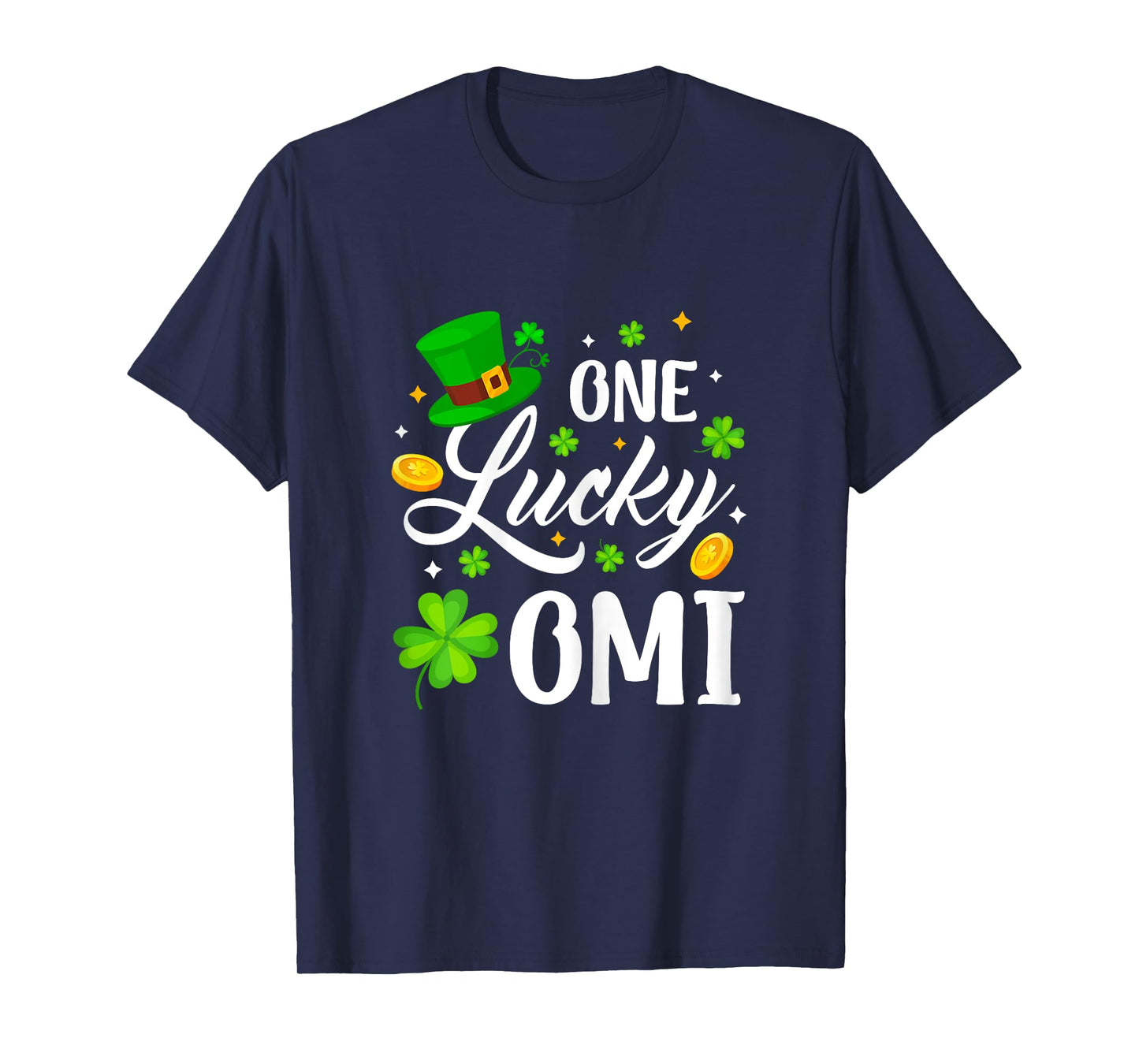 Happy St. Patrick's Day Shamrock One Lucky Omi Women T-Shirt