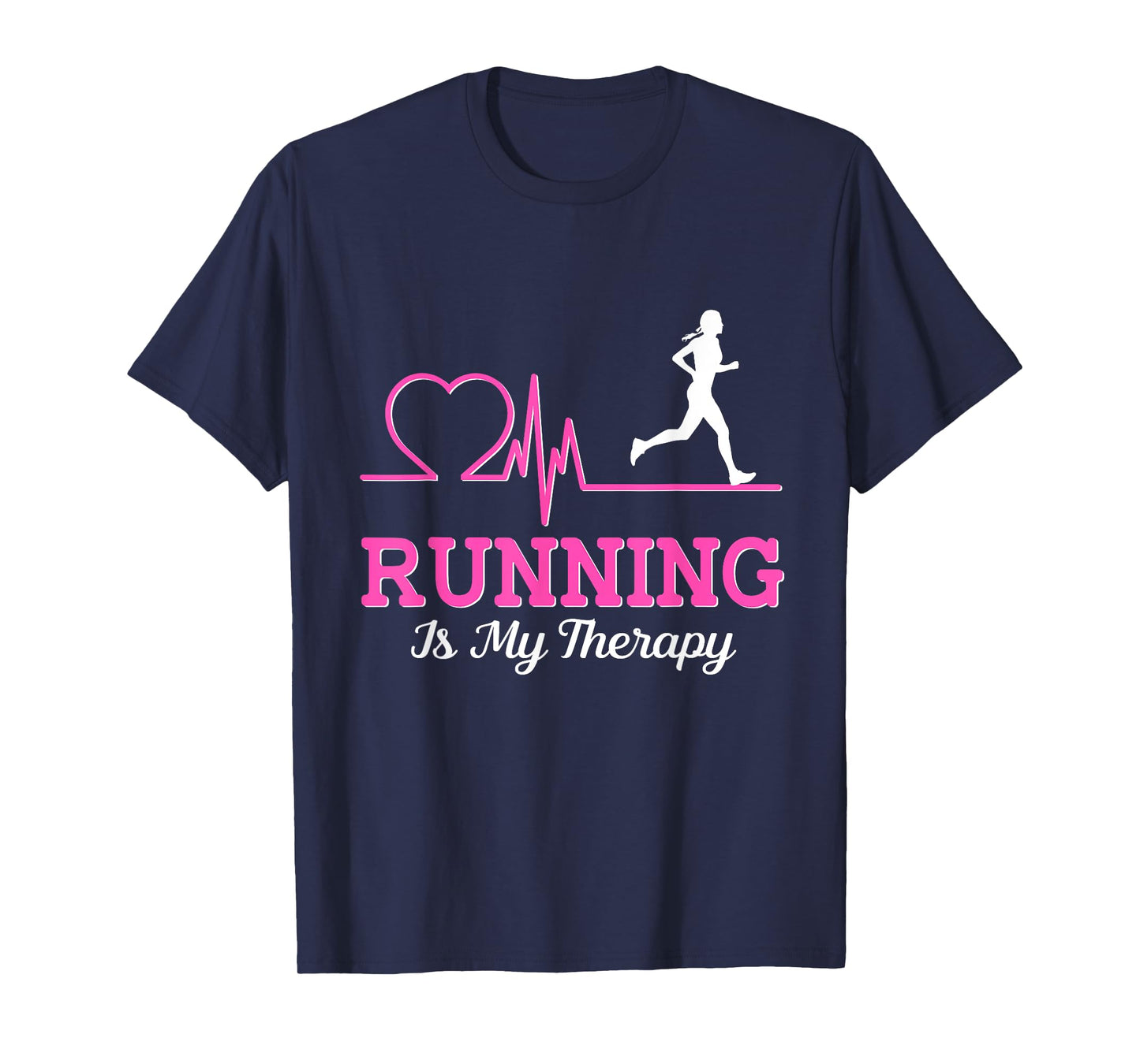 Running Is My Therapy Runner Jogging Sport Marathon Runner T-Shirt