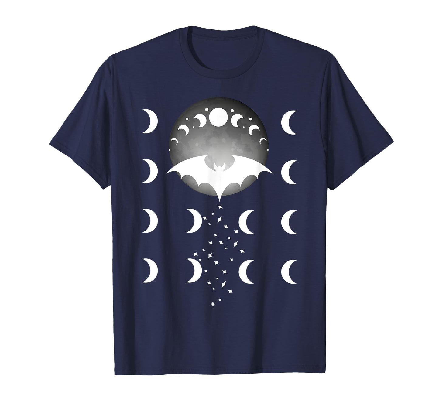 Mystical Bat Full Moon Magic Night Vampire Sorceress Gift T-Shirt