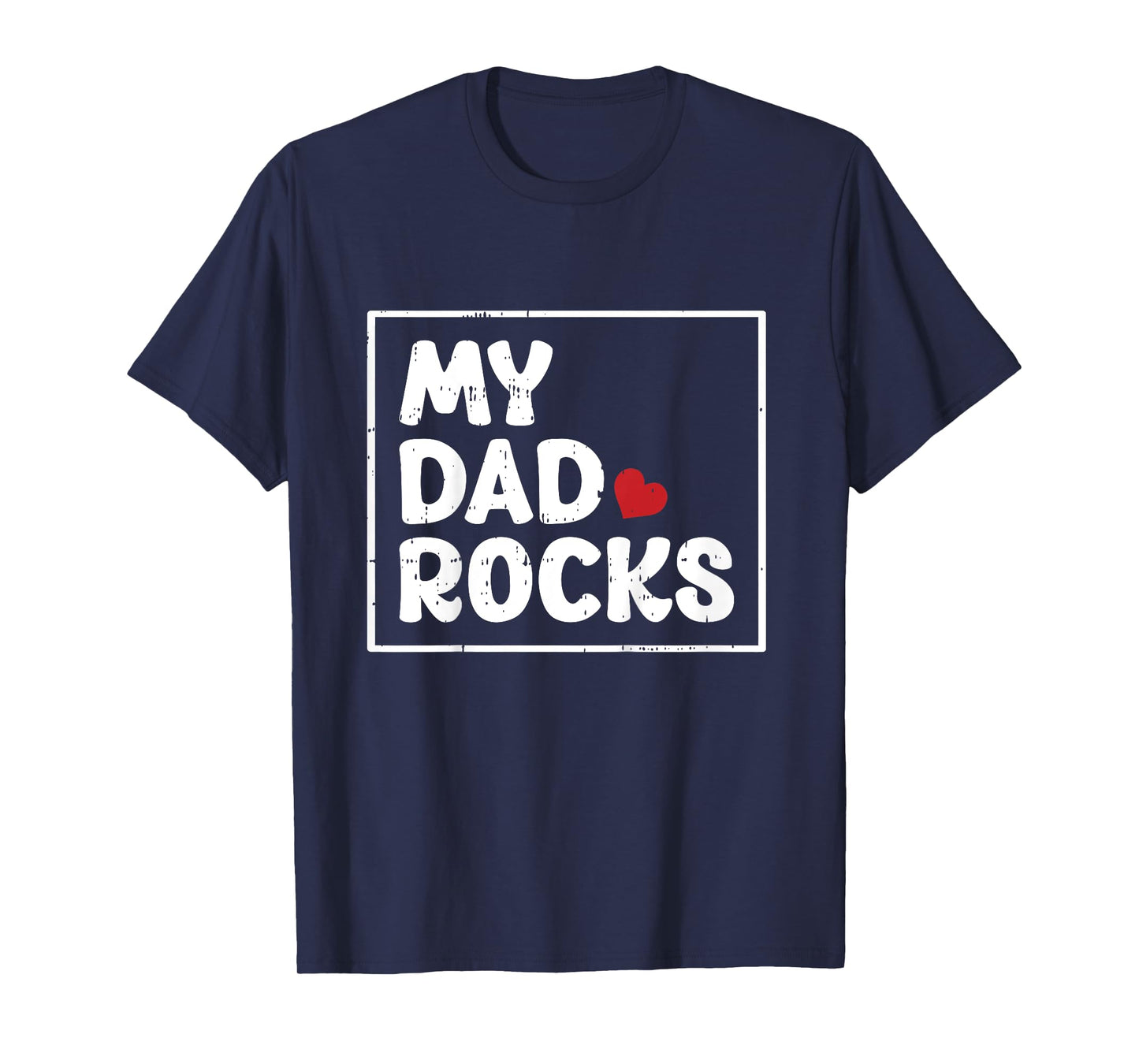 My Dad Rocks Fathers Day Cool Baby Boys Girls Kids Toddlers T-Shirt
