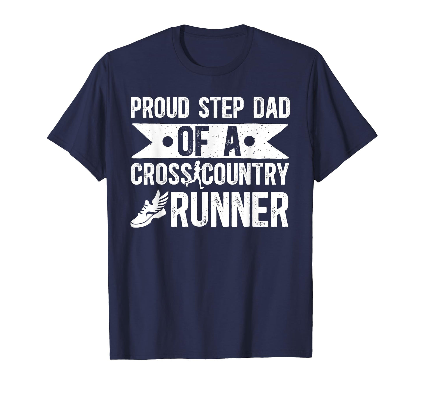 Proud Cross Country Runner Stepdad Cross Country Step-Dad T-Shirt