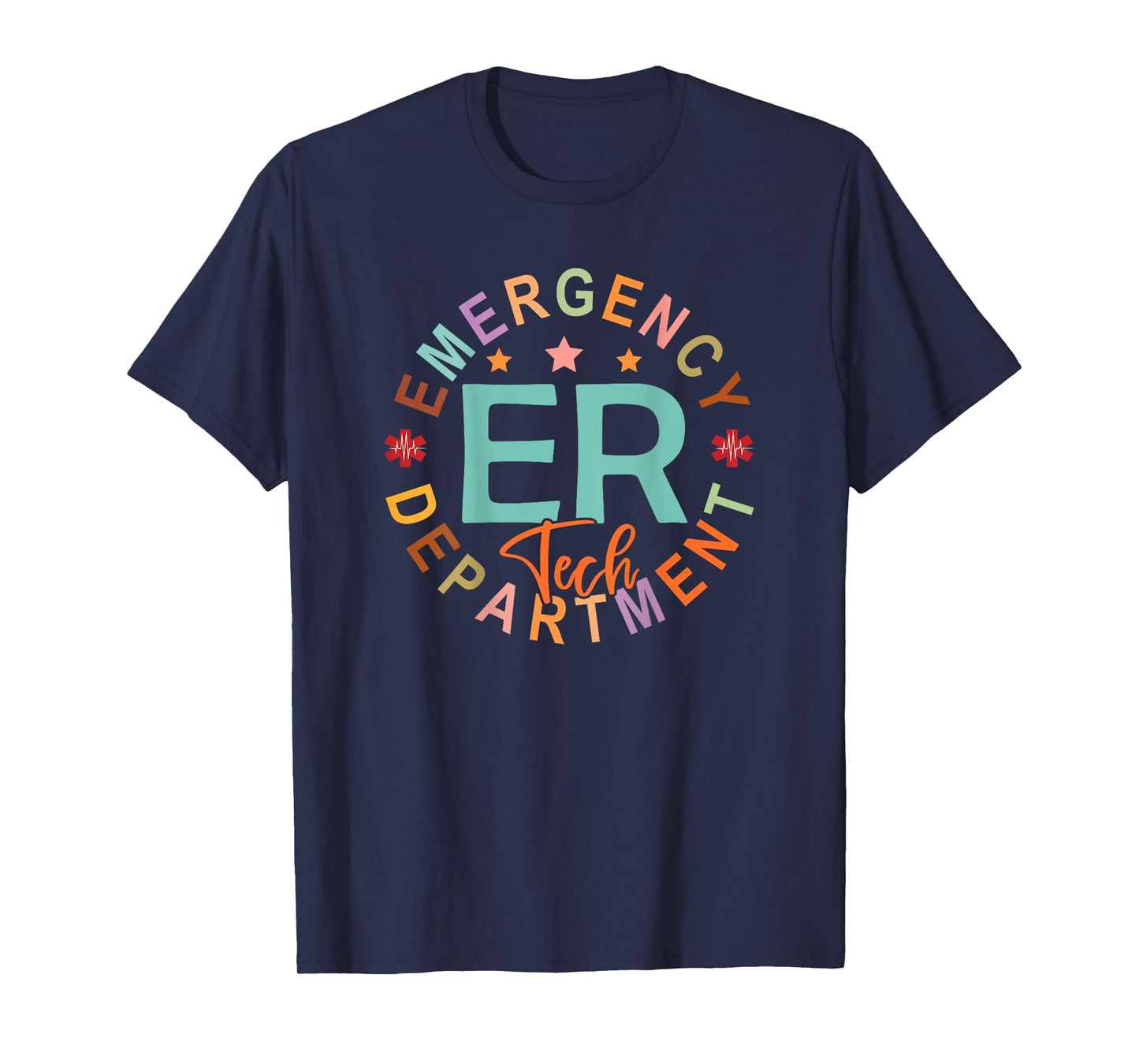 Emergency Department Tech Emergency Room Tech Back Of T-Shirt
