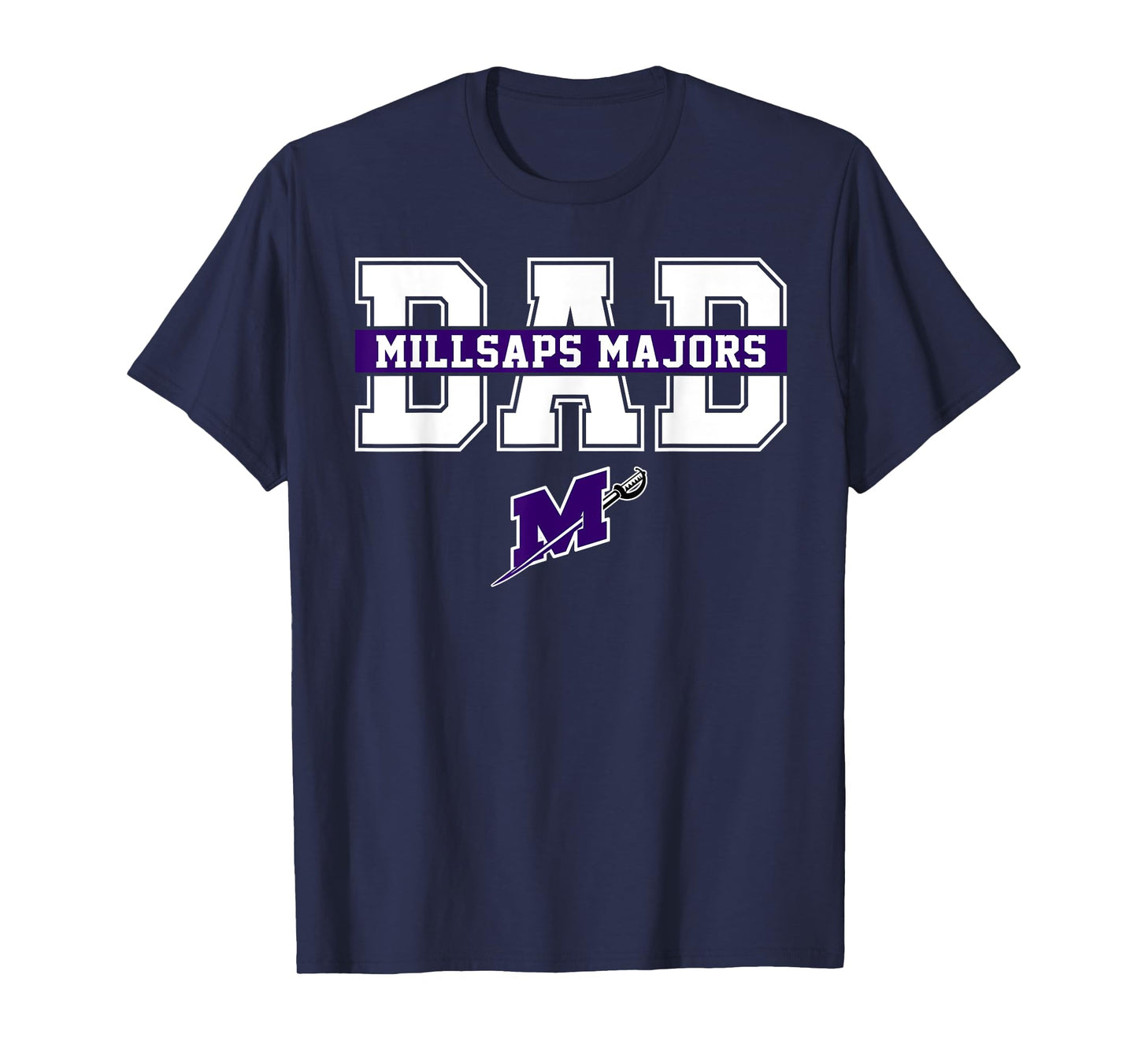 Millsaps College Dad Father Arch Vintage Design Men T-Shirt