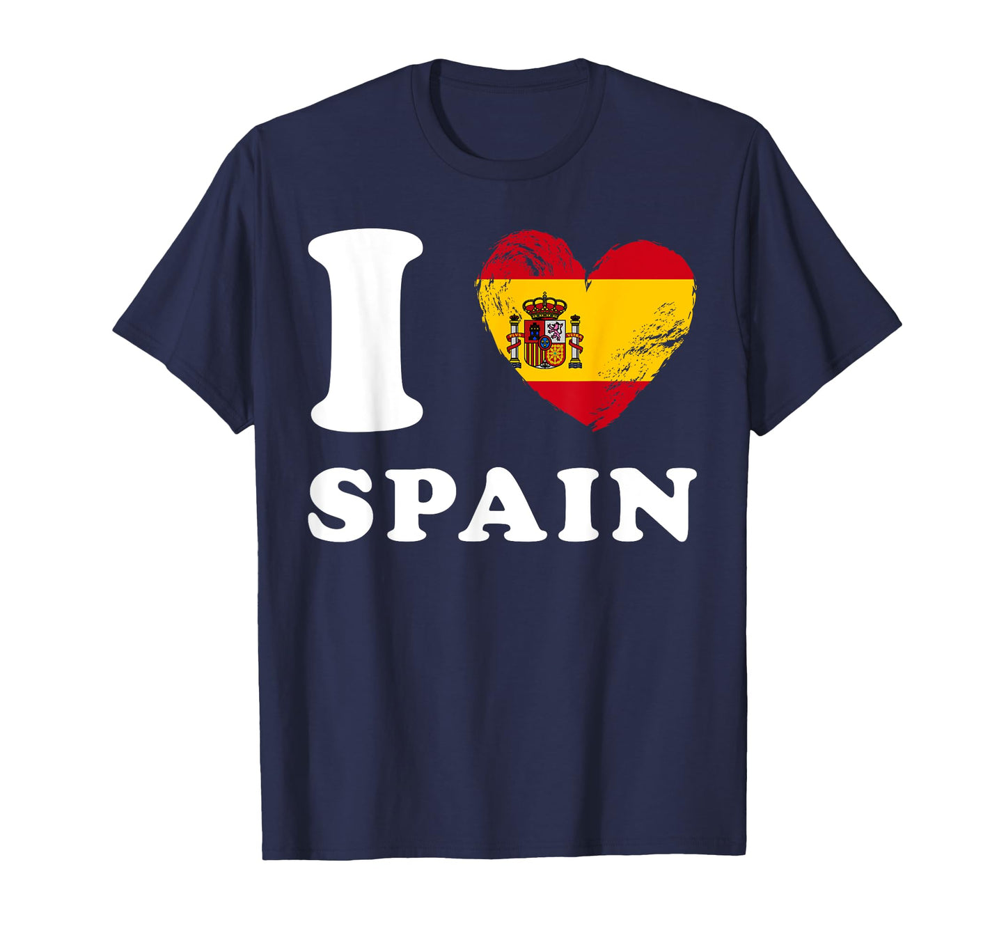 I Love Spain - Heart Flag Spain T-Shirt