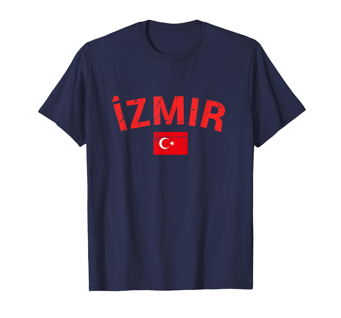 Izmir Turkey Vintage Turkish Flag Turk T-Shirt